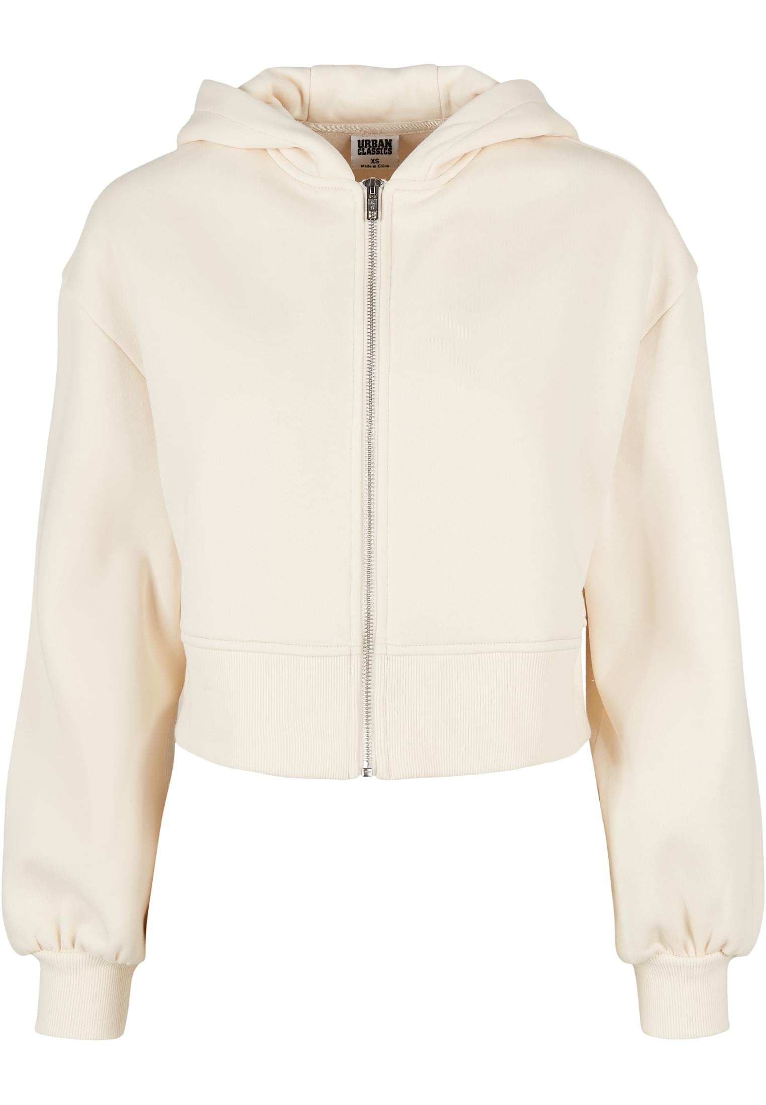 Ladies Short Oversized Zip Jacket whitesand L - alternate variant 3