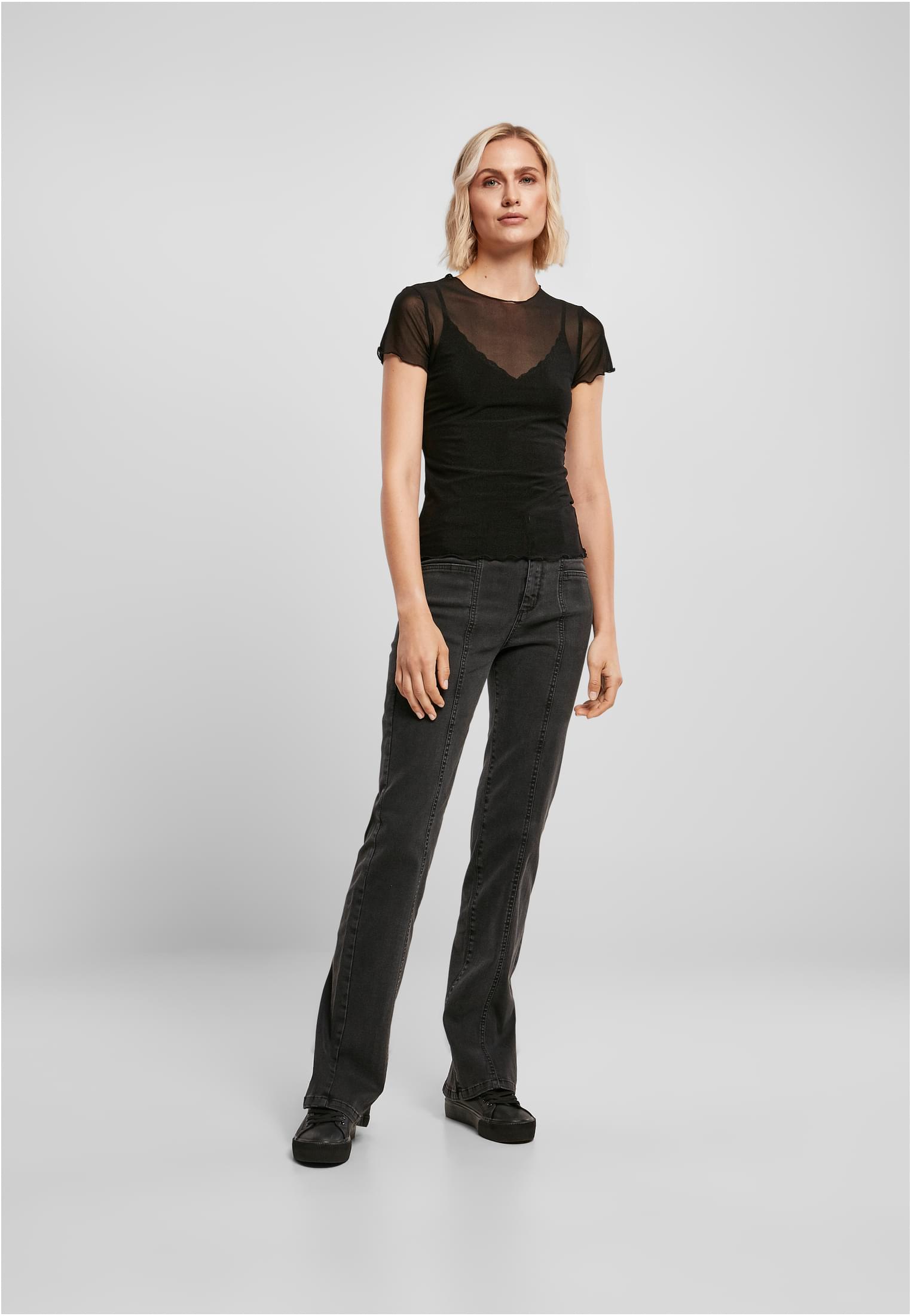 Ladies Mesh Tee black 5XL - variant image 4