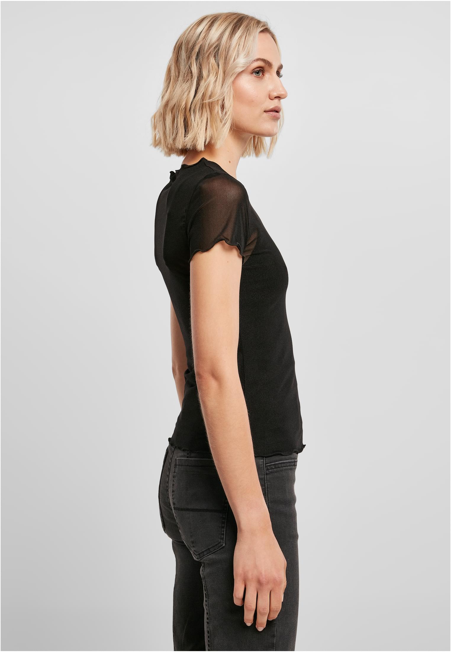 Ladies Mesh Tee black 5XL - variant image 3