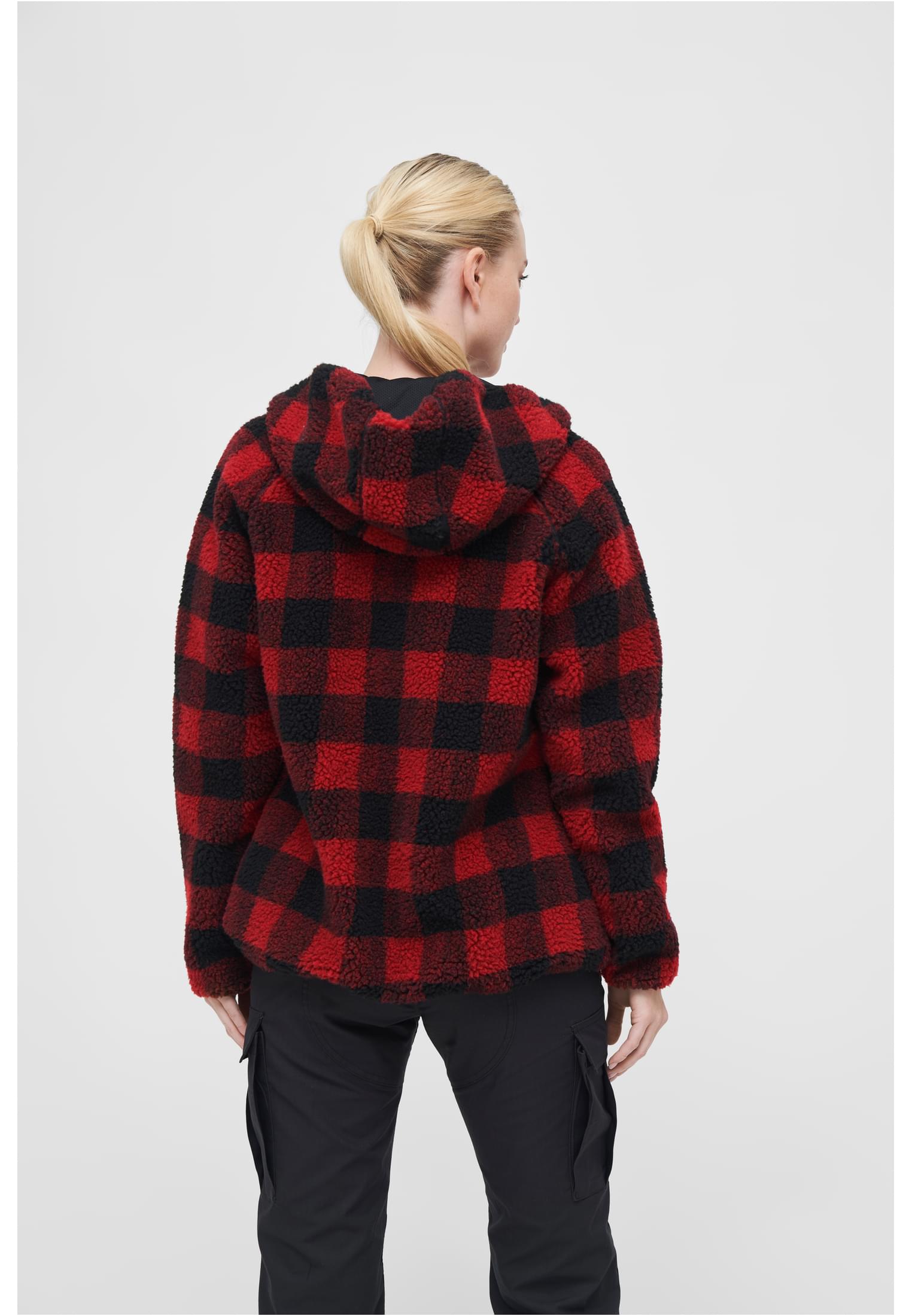 Ladies Teddyfleecejacket red/black 3XL - variant image 2