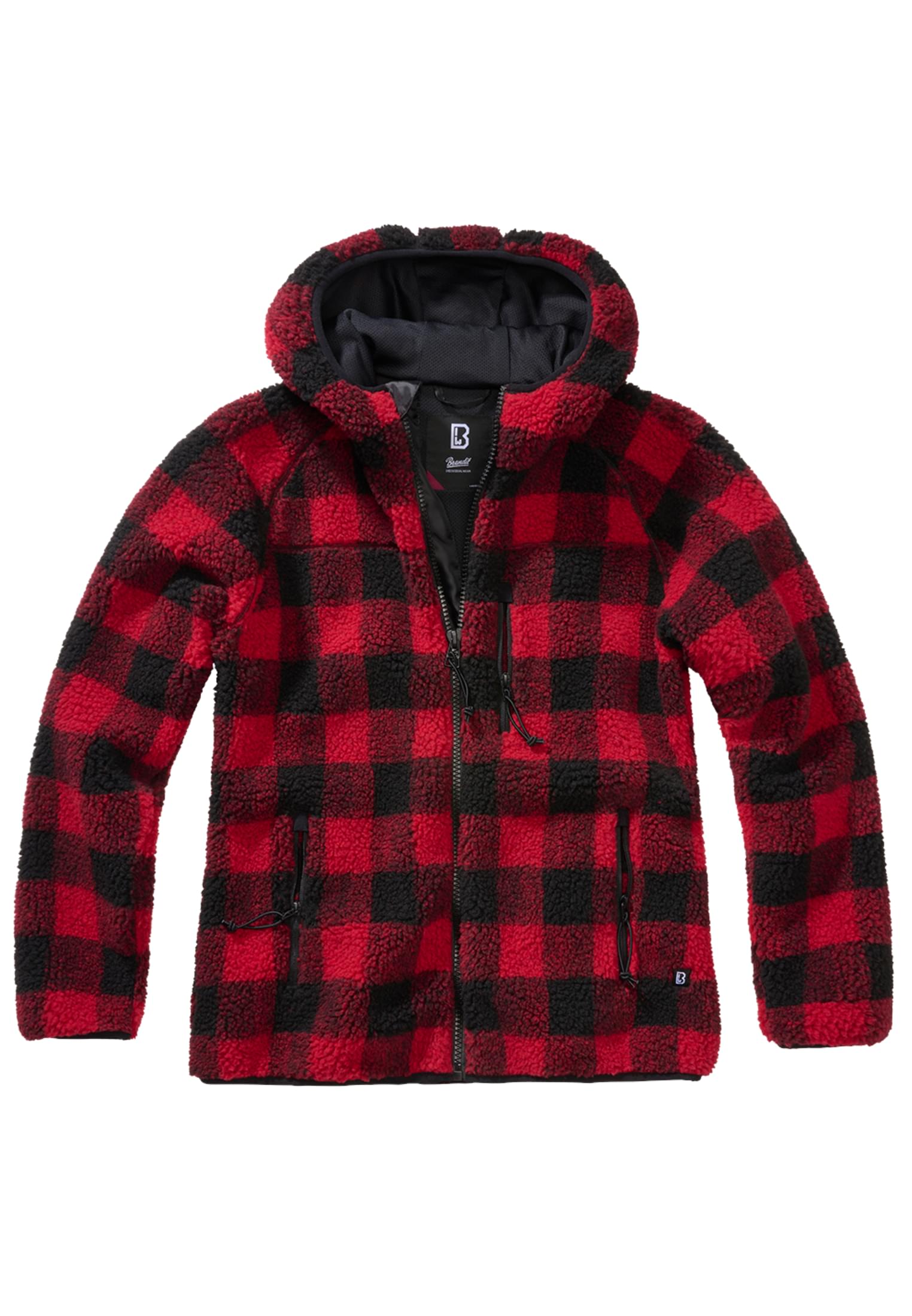 Ladies Teddyfleecejacket red/black 3XL - variant image 5