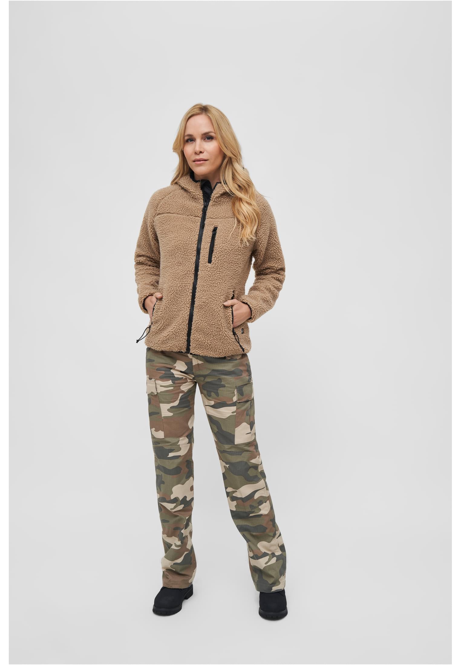 Ladies Teddyfleecejacket camel 3XL - variant image 4