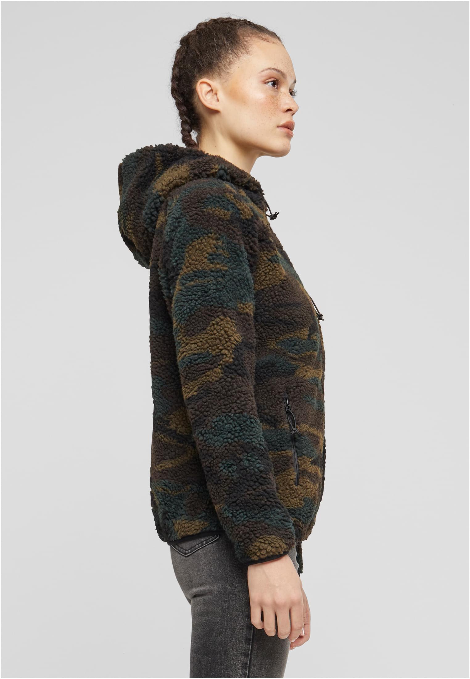 Ladies Teddyfleecejacket woodland 3XL - variant image 3