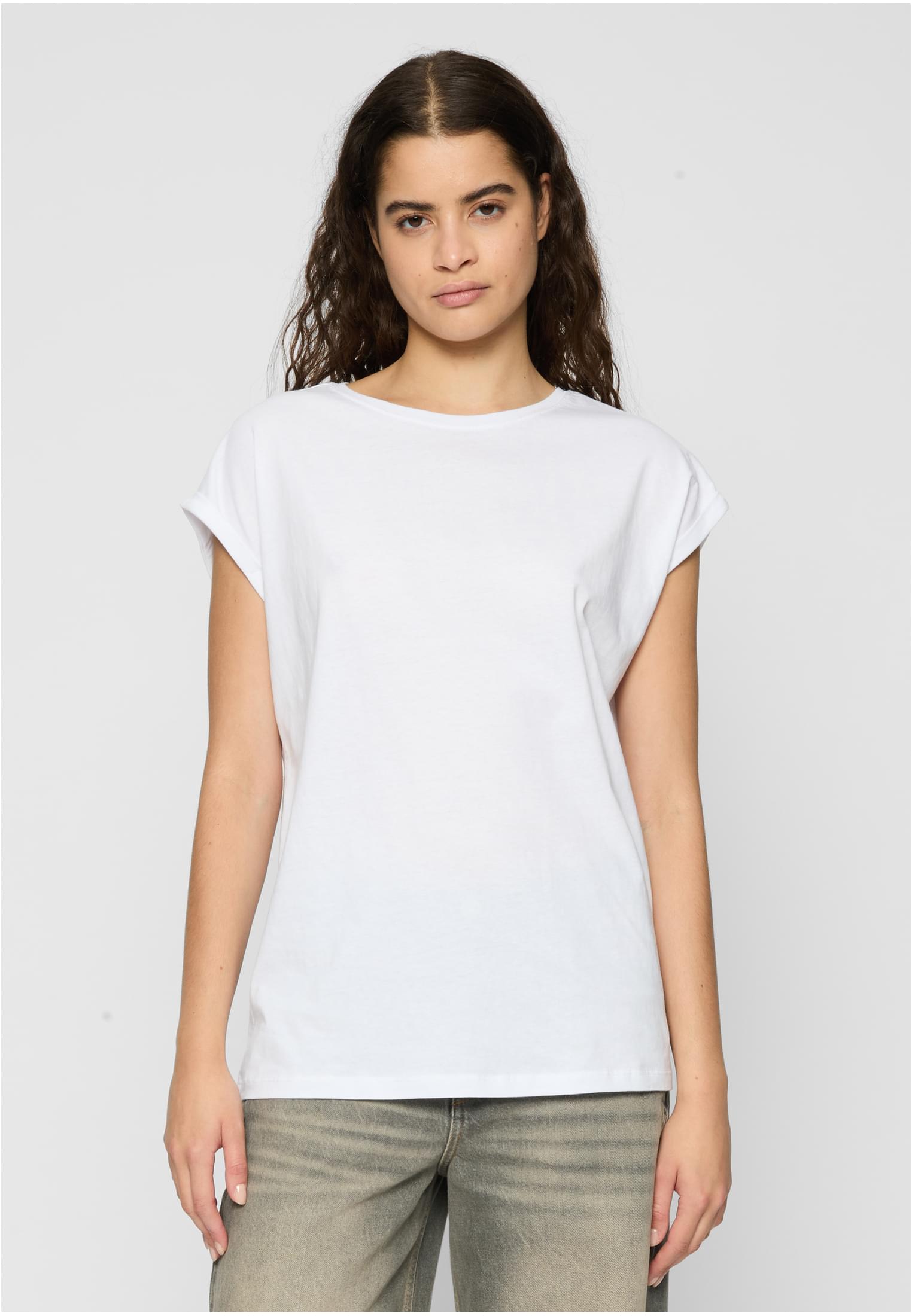 Dames T-shirt Évasé Épaules 2-Pack blanc+cerise XL
 - variant image 1