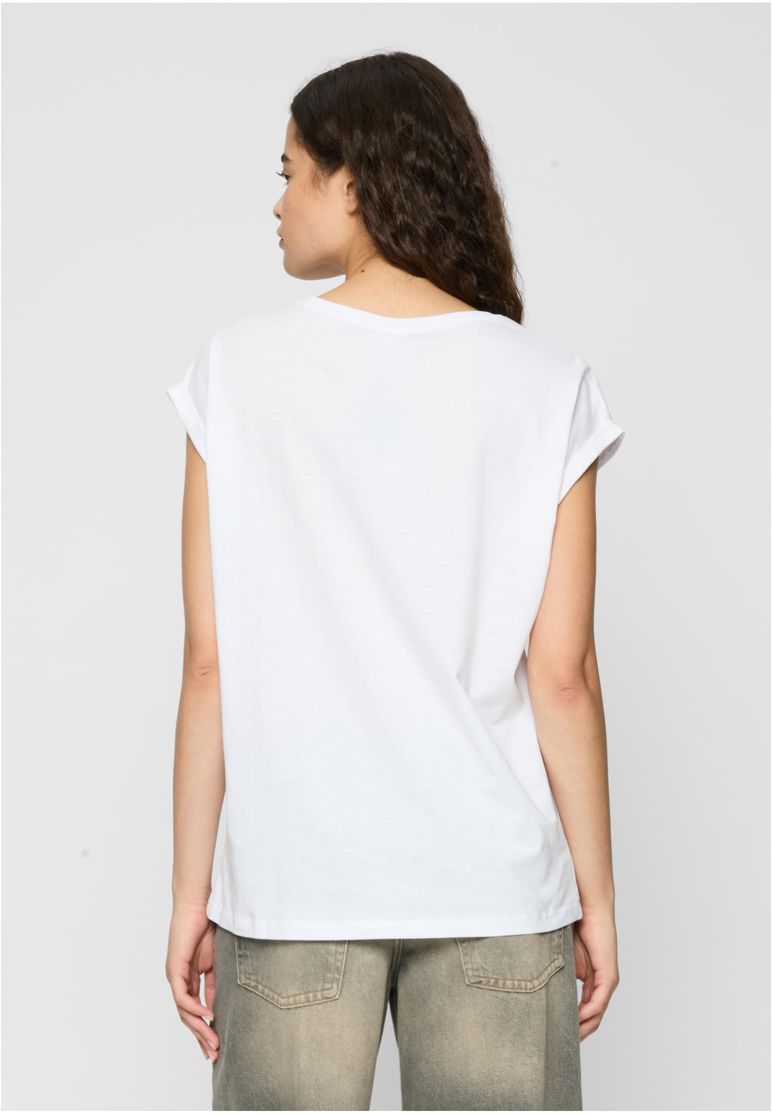 Dames T-shirt Évasé Épaules 2-Pack blanc+cerise XL
 - variant image 2