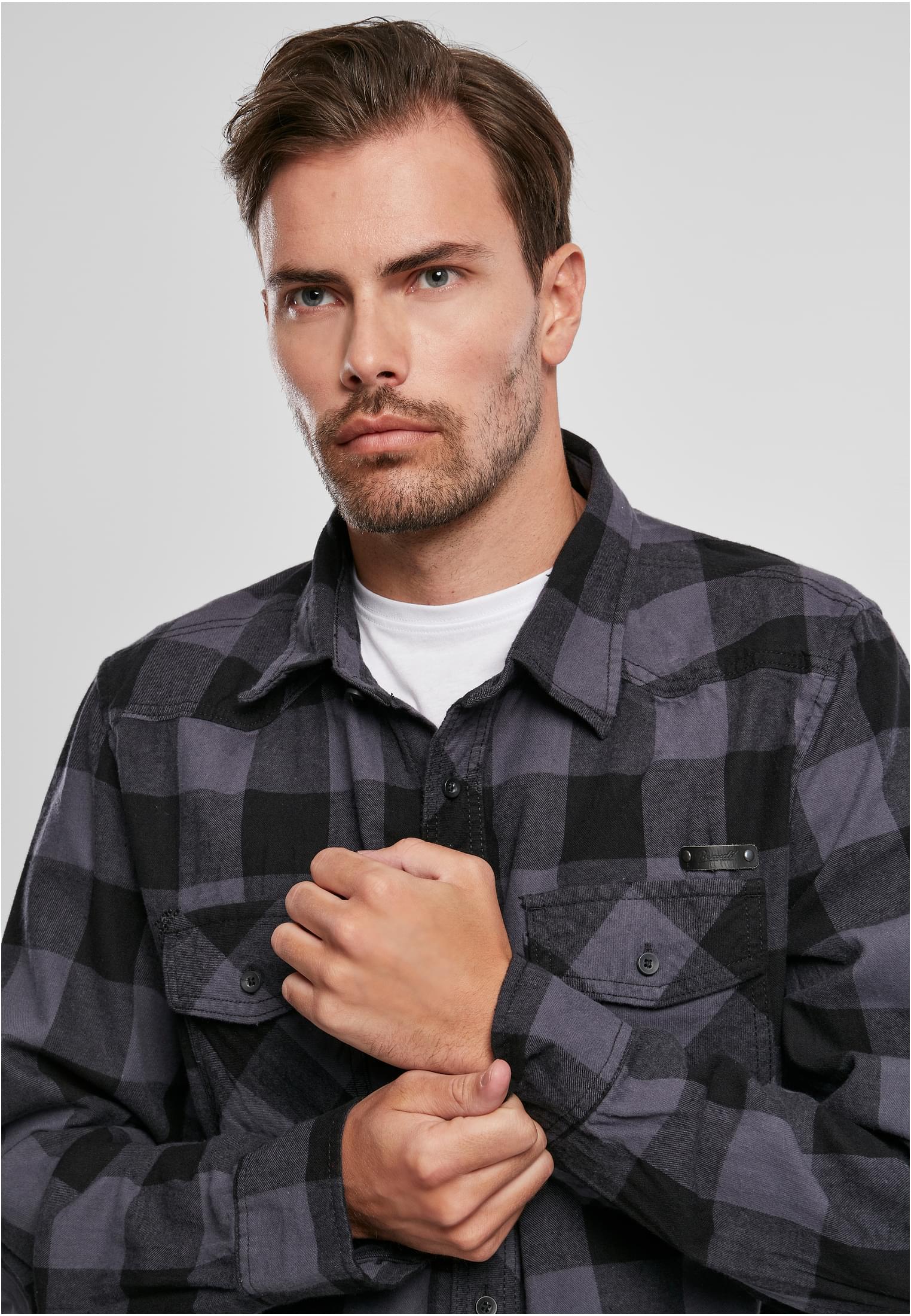 Camisa de verificación negra/gris 3XL
 - variant image 5
