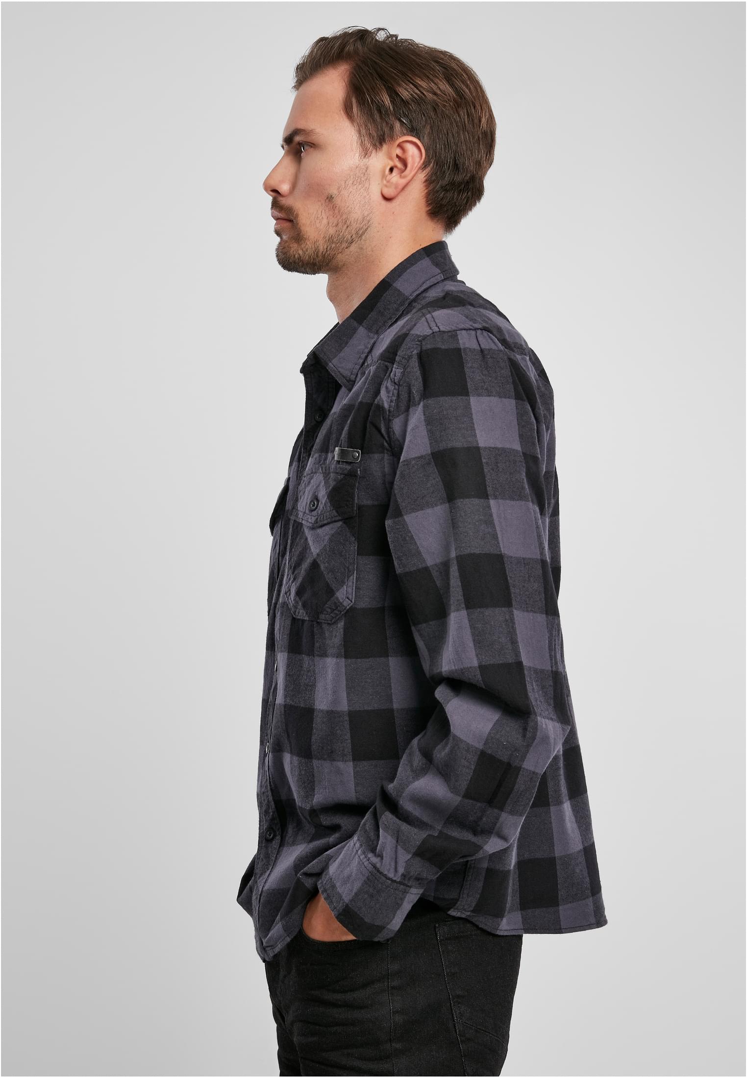 Camisa de verificación negra/gris 3XL
 - variant image 1