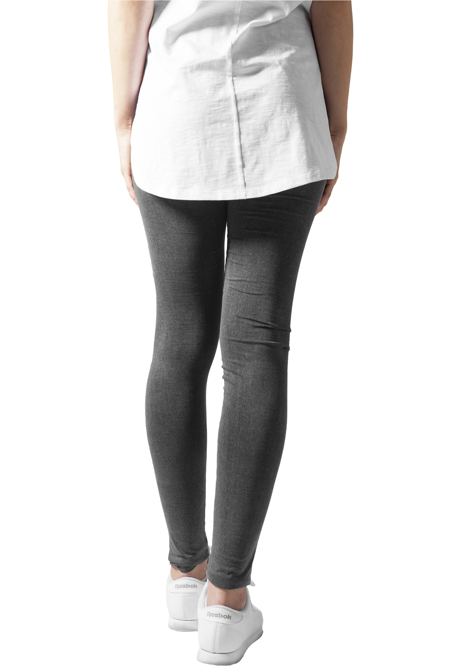 Ladies Cutted Knee Leggings acid black L - variant image 2