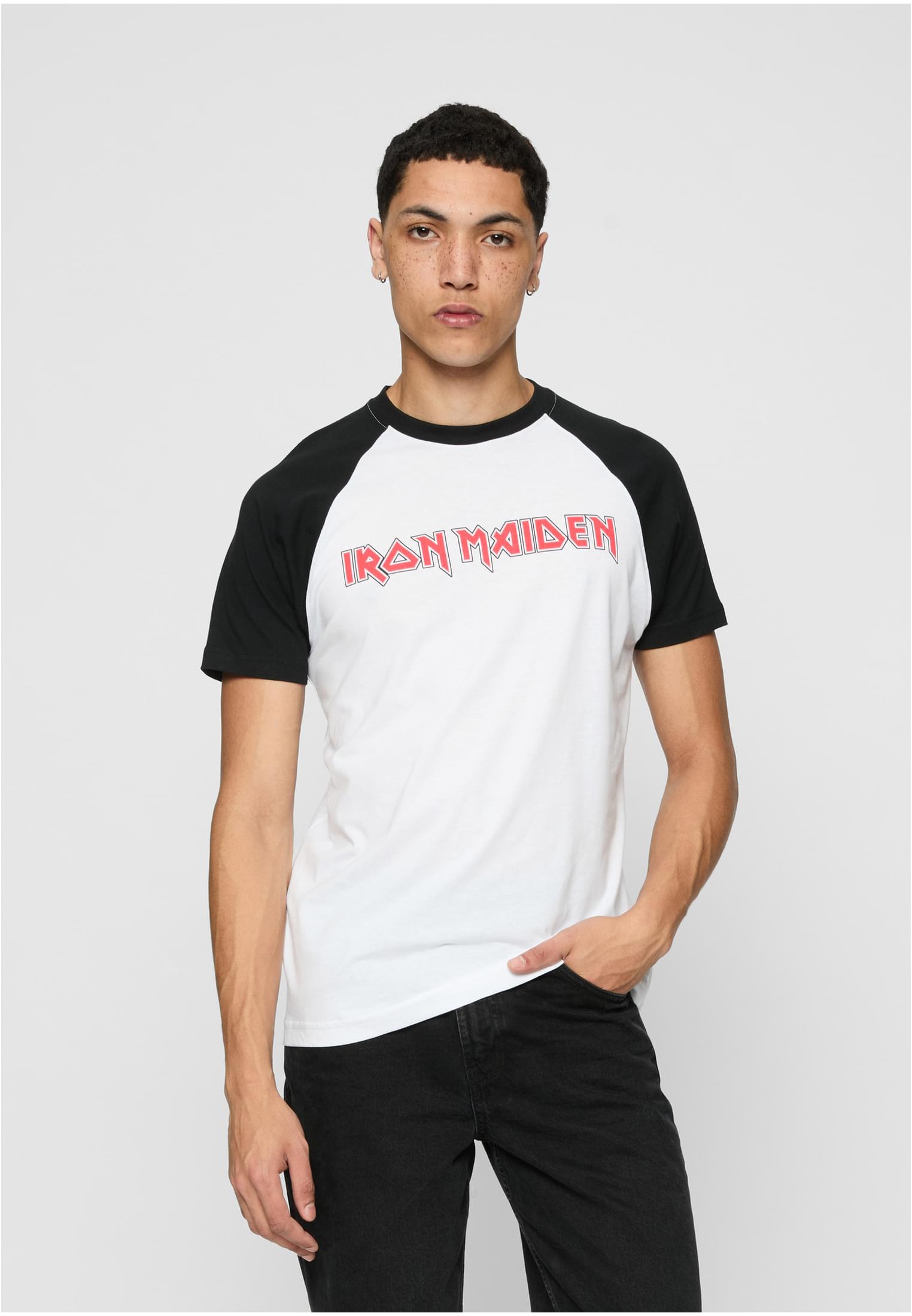 Eisen Maiden Logo Baseball T-Shirt schwarz L
 - alternate variant 1