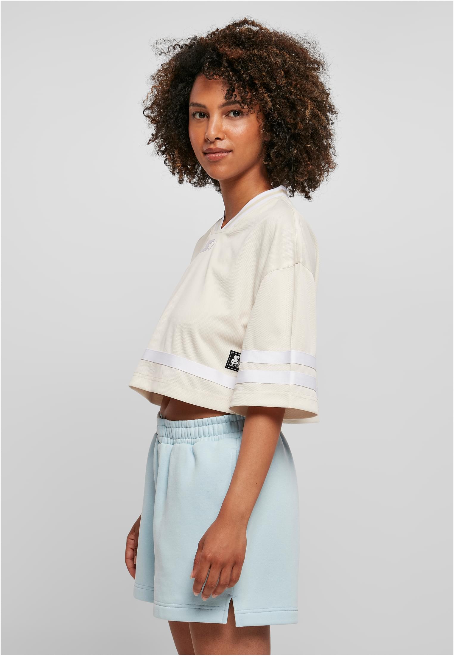 Ladies Starter Cropped Mesh Jersey palewhite/white L - variant image 1