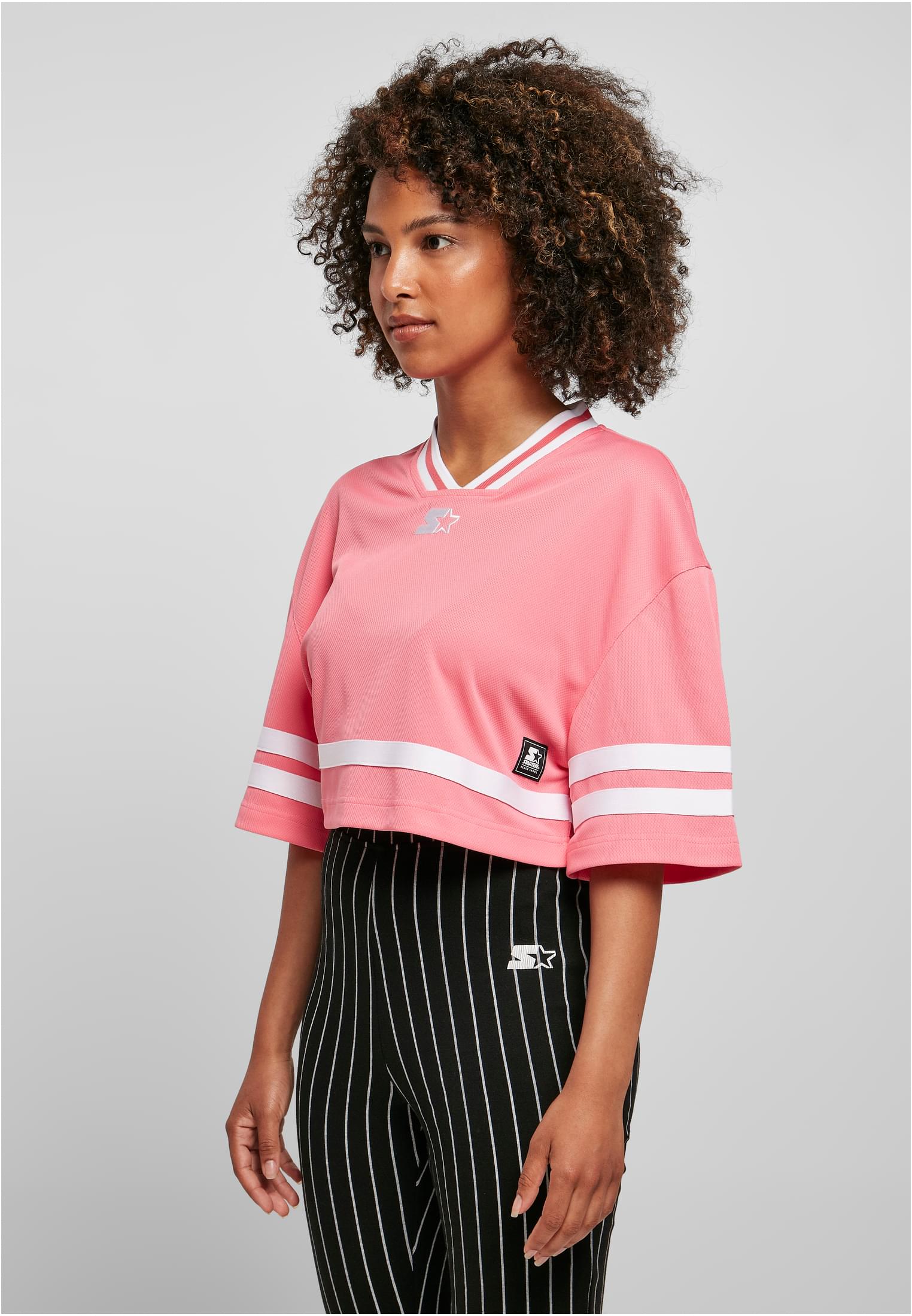 Ladies Starter Cropped Mesh Jersey pinkgrapefruit/white L - variant image 1