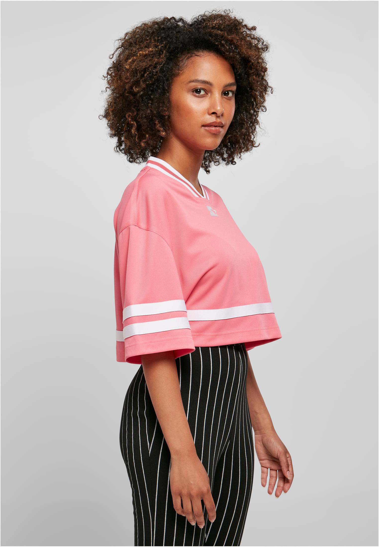 Ladies Starter Cropped Mesh Jersey pinkgrapefruit/white L - variant image 3