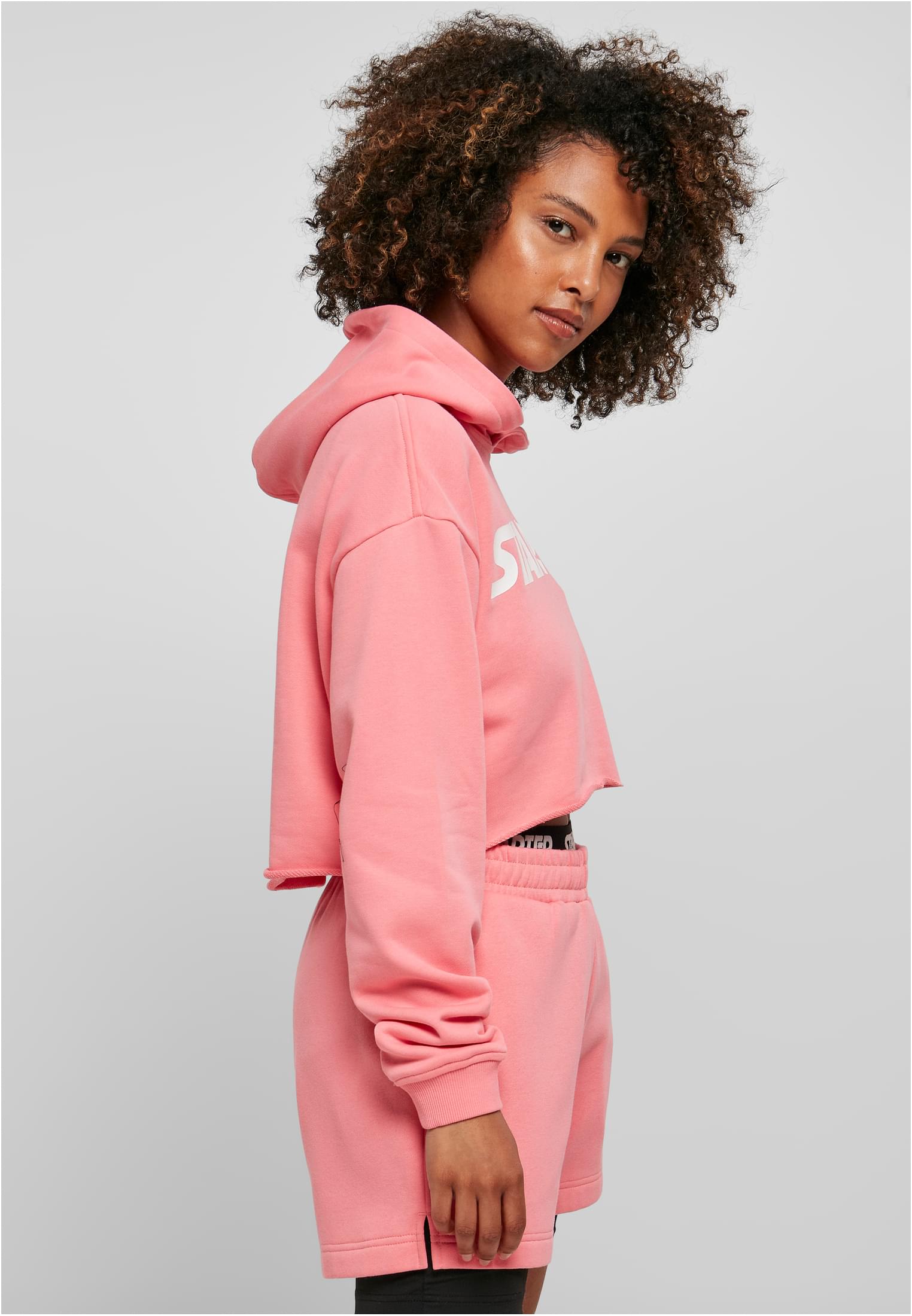 Ladies Starter Cropped Hoody pinkgrapefruit L - variant image 3