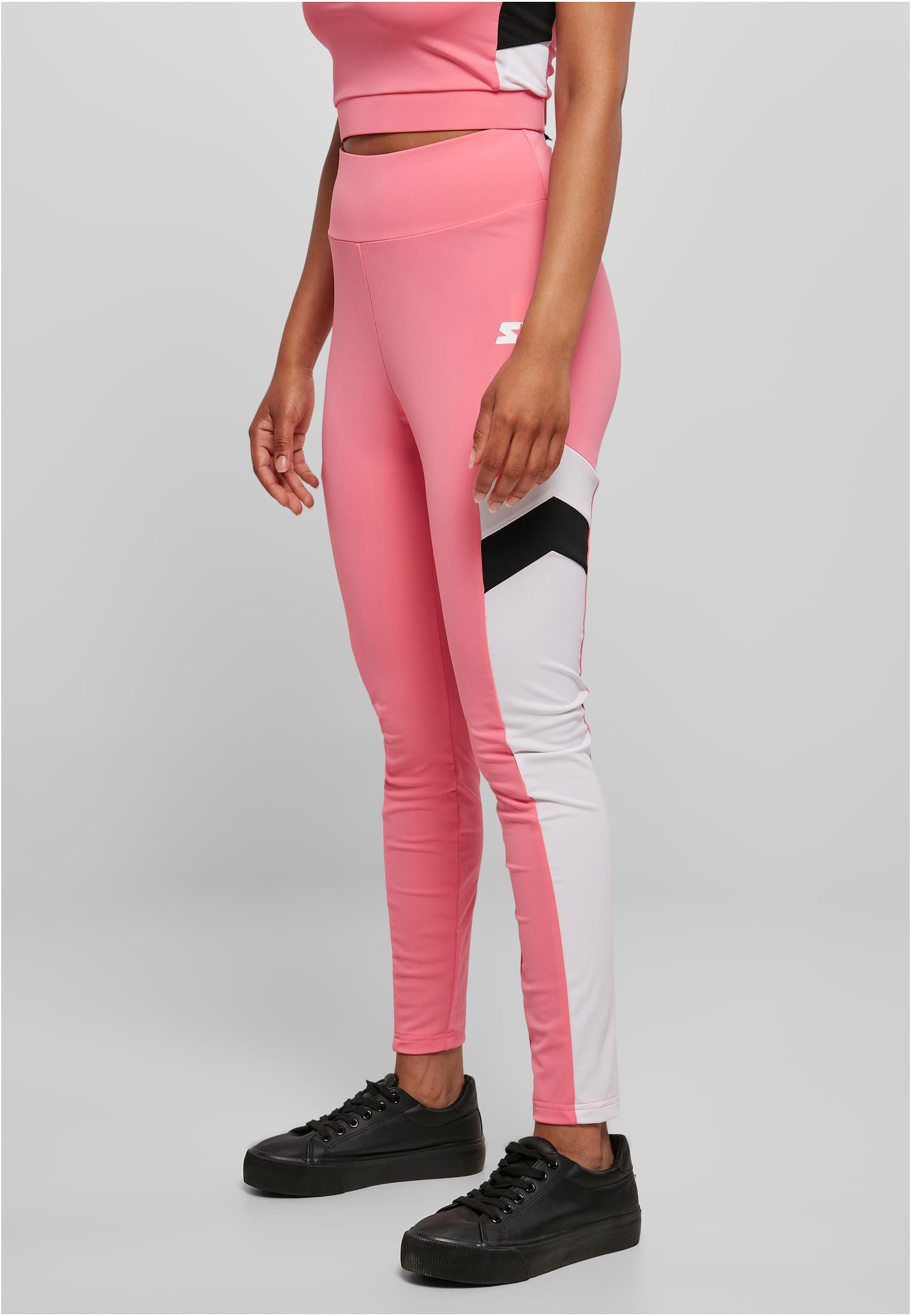 Ladies Starter Highwaist Sports Leggings pnkgrpfrt/wht/blk L - variant image 1