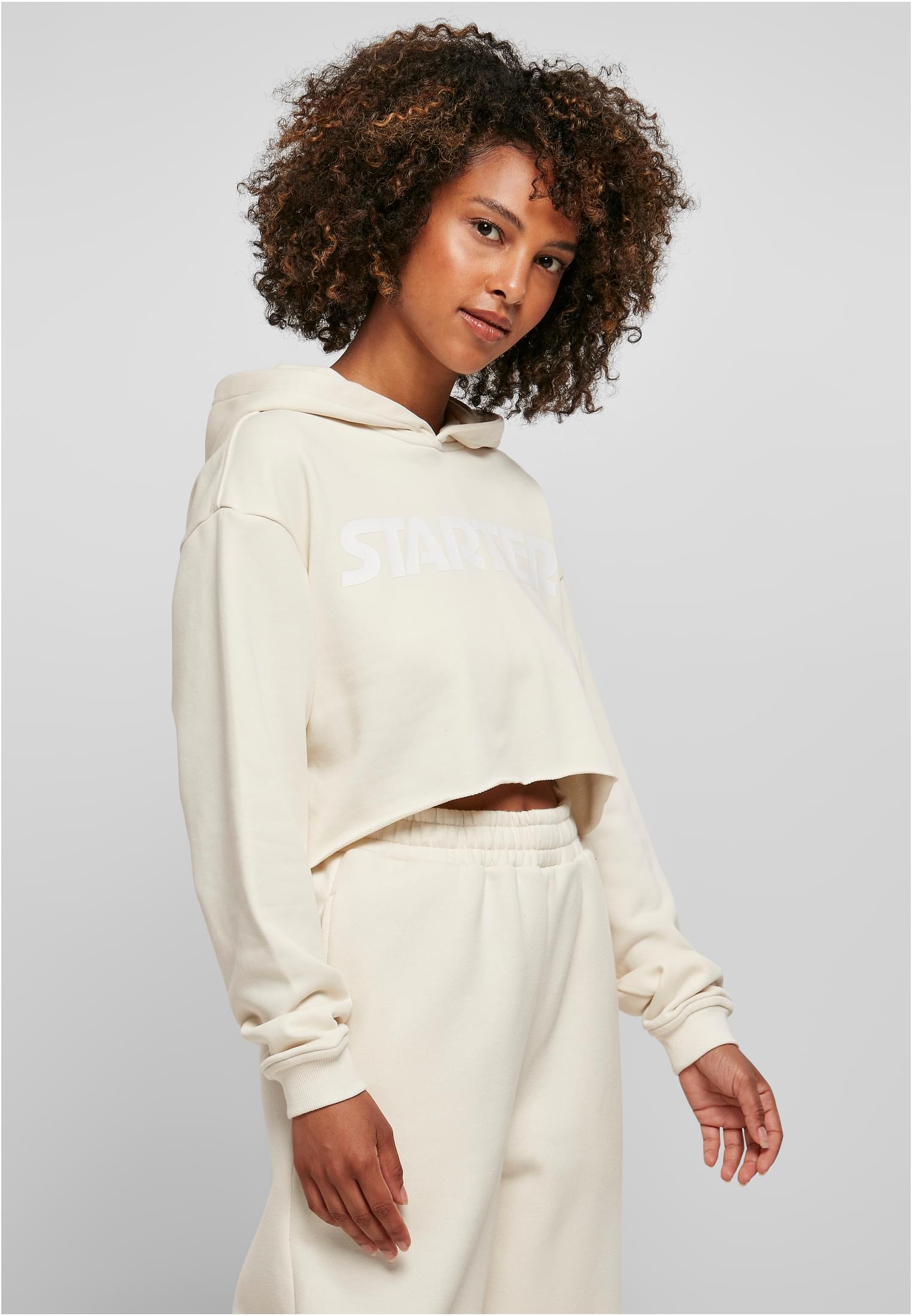 Ladies Starter Cropped Hoody palewhite L - variant image 3