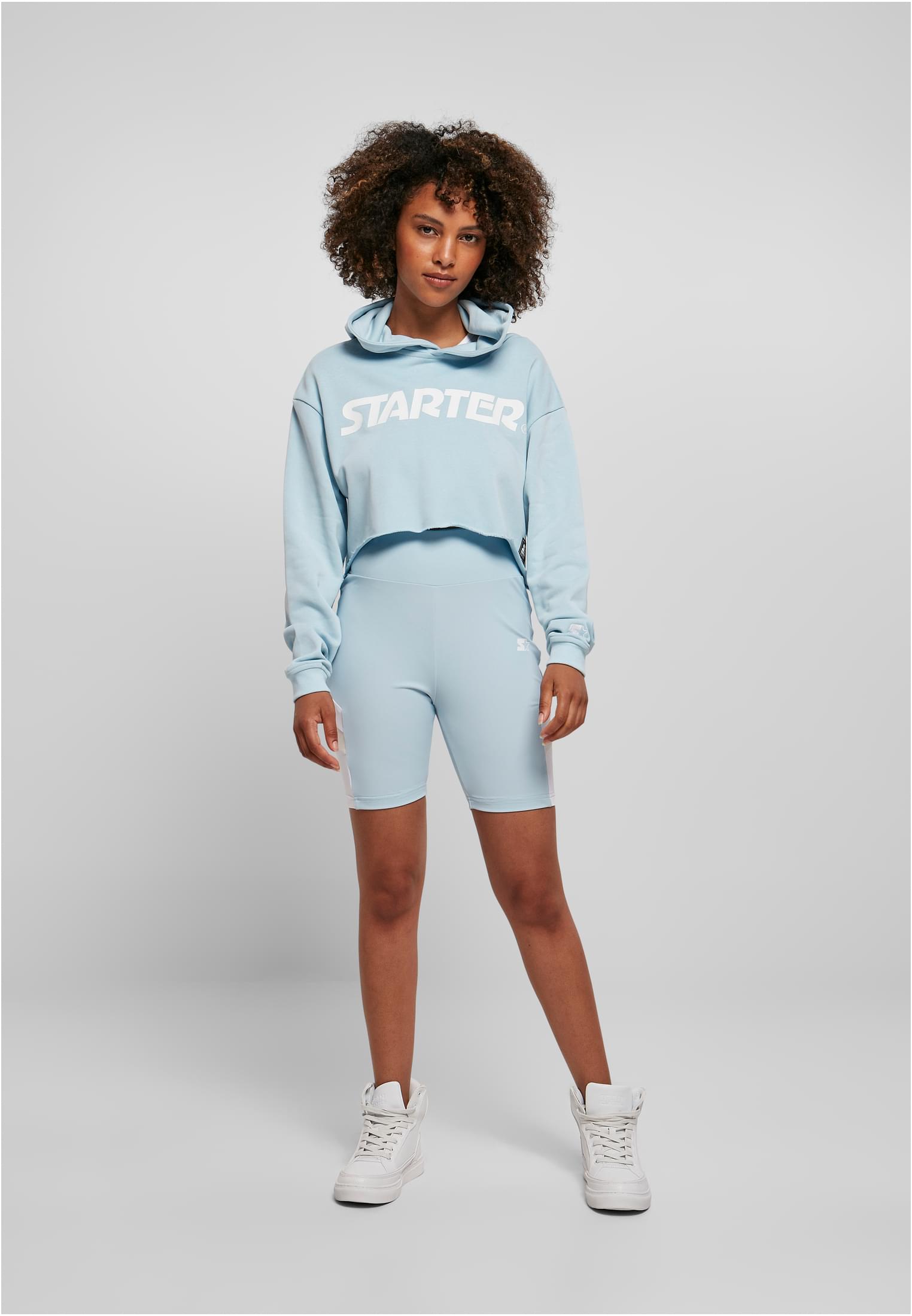 Ladies Starter Cropped Hoody icewaterblue L - variant image 4