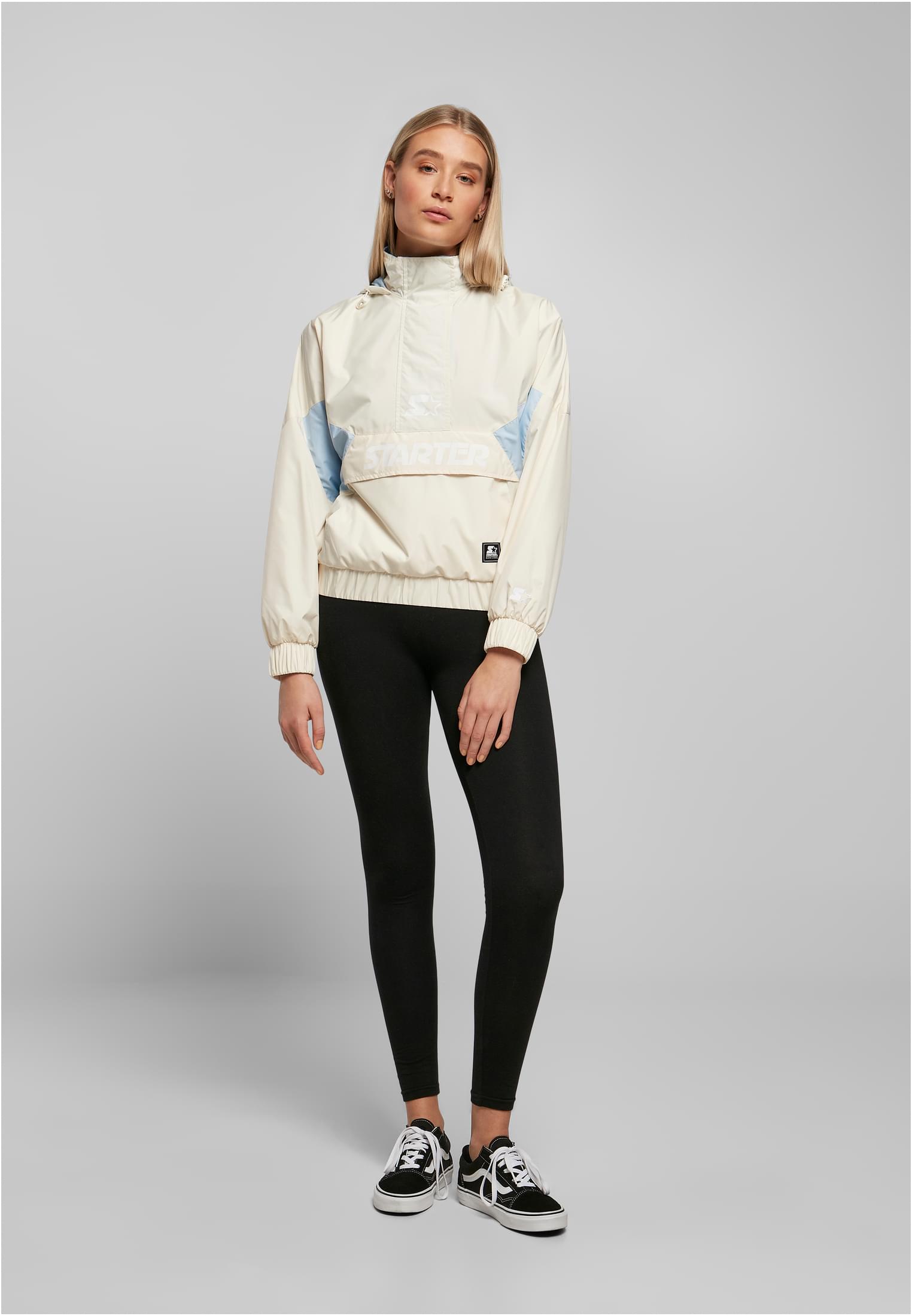 Ladies Starter Colorblock Halfzip Windbreaker palewhite/icewaterblue L - variant image 4