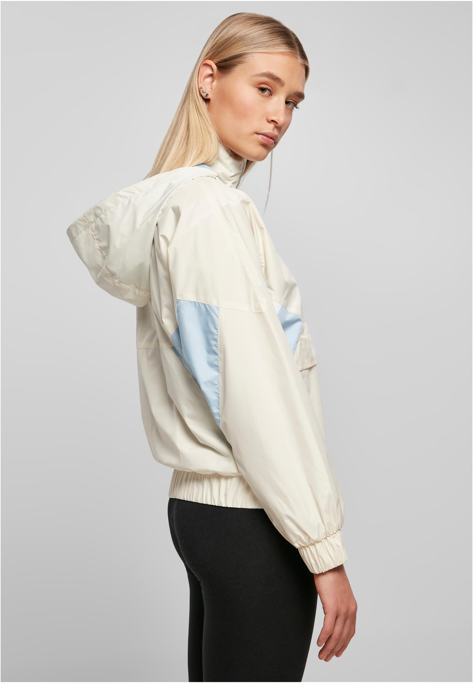 Ladies Starter Colorblock Halfzip Windbreaker palewhite/icewaterblue L - variant image 3