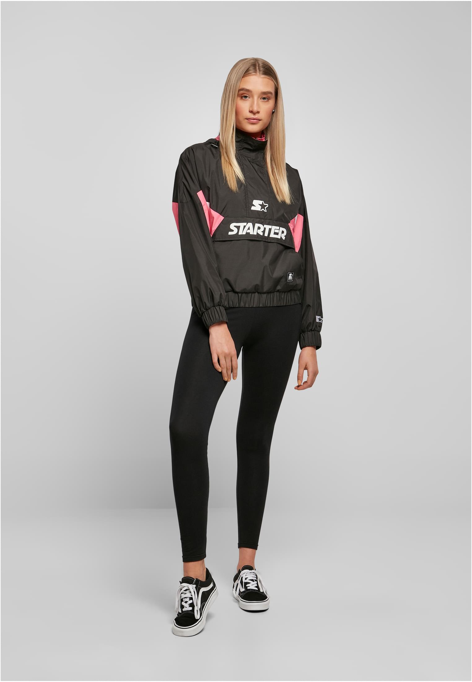 Ladies Starter Colorblock Halfzip Windbreaker black/pinkgrapefruit L - variant image 4