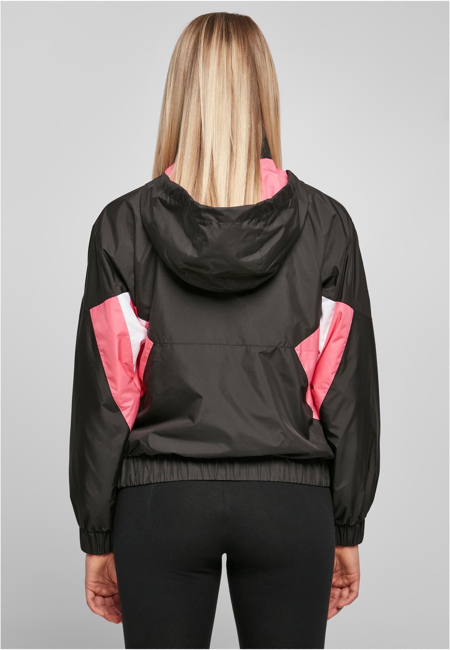 Ladies Starter Colorblock Halfzip Windbreaker black/pinkgrapefruit L - variant image 2