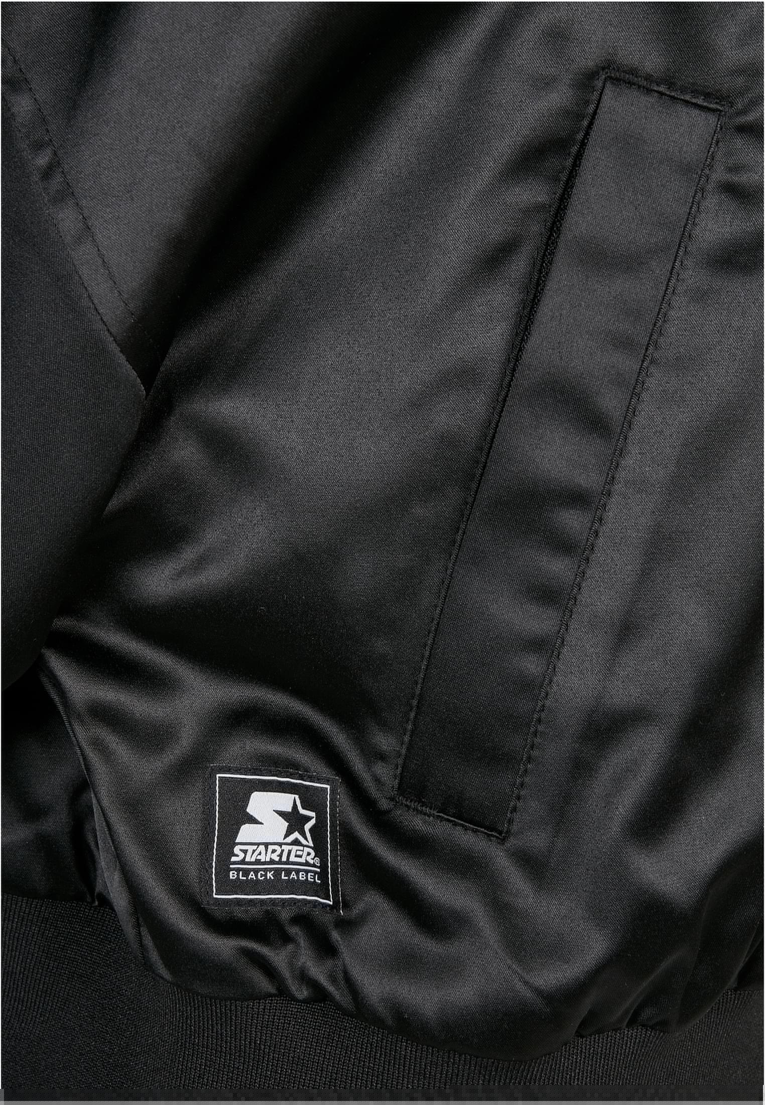 Ladies Starter Satin College Jacket black L - variant image 10