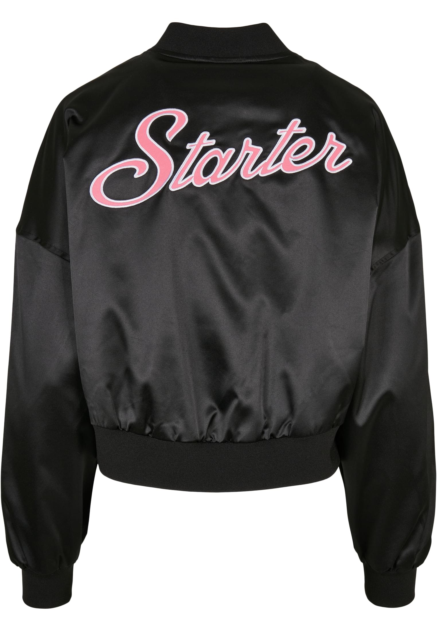 Ladies Starter Satin College Jacket black L - variant image 6