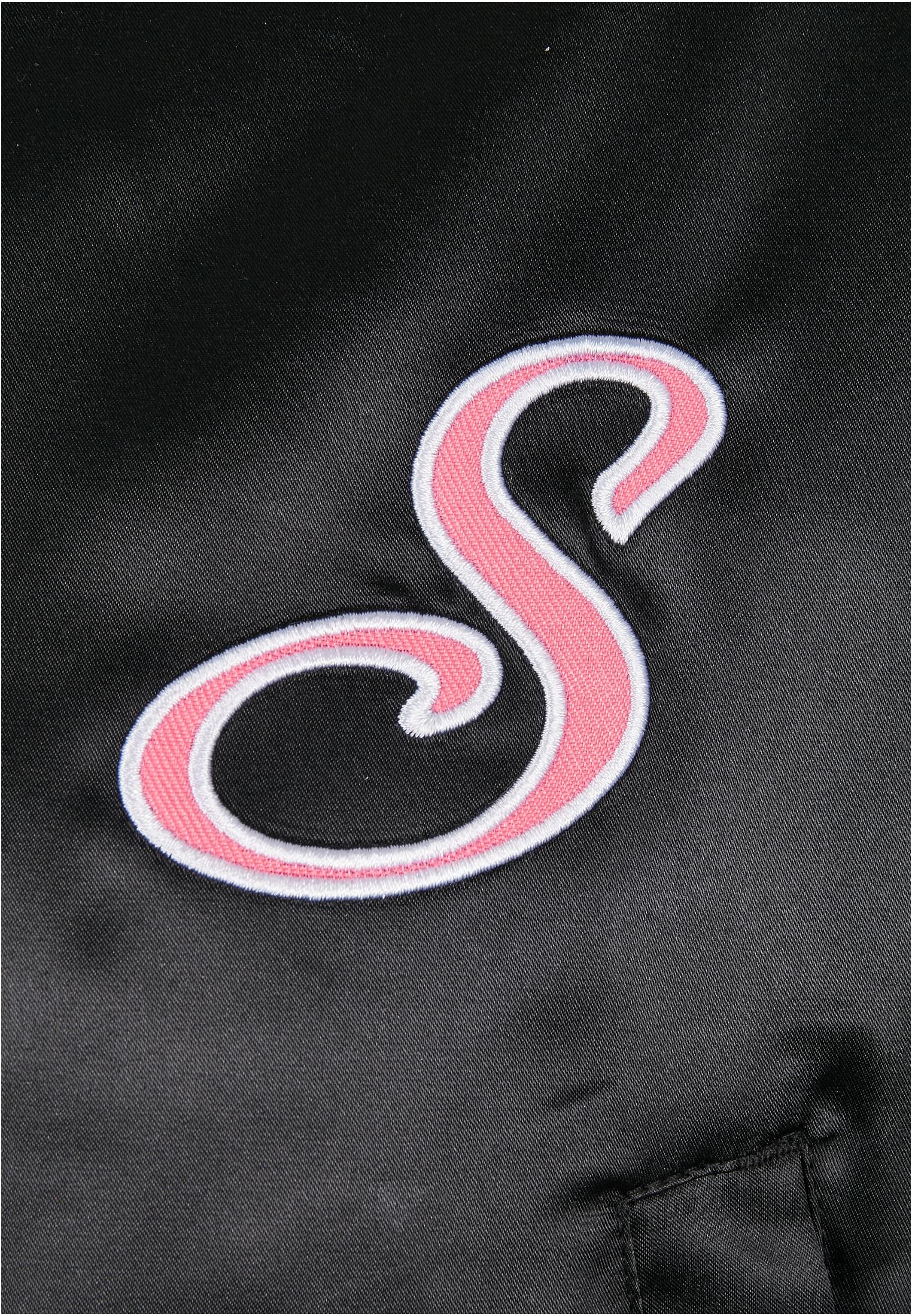 Ladies Starter Satin College Jacket black L - variant image 9