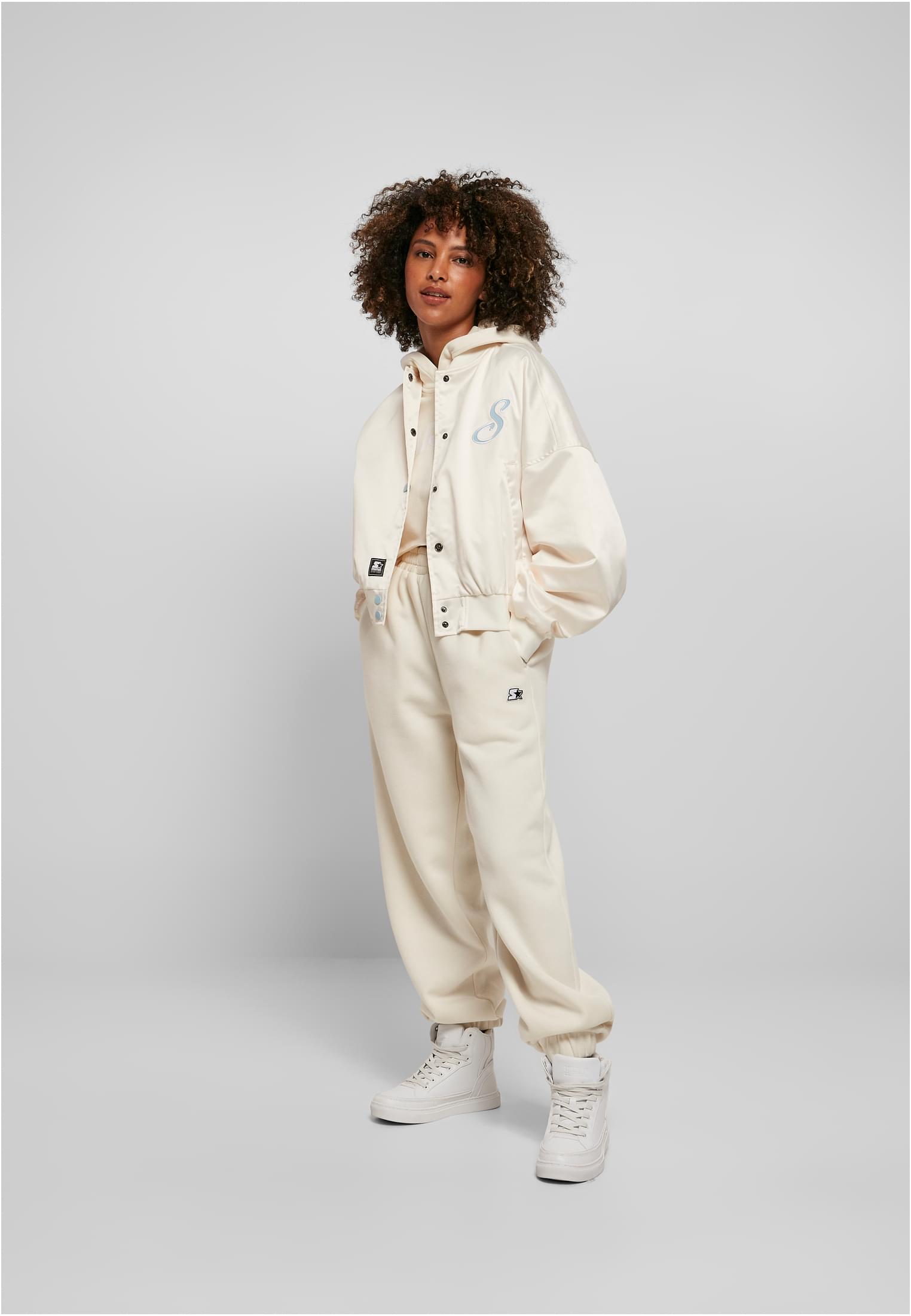 Ladies Starter Satin College Jacket palewhite L - variant image 4