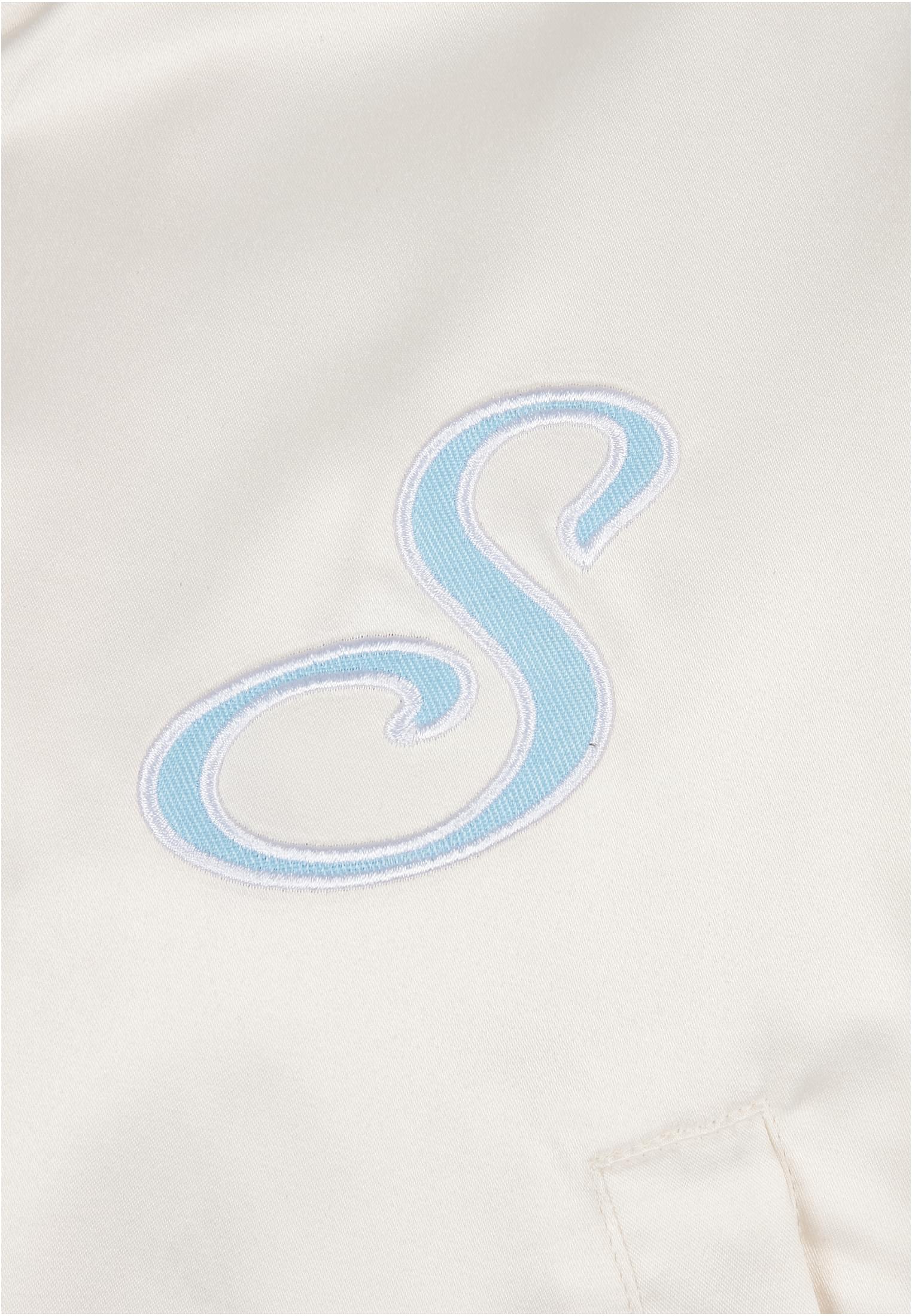 Ladies Starter Satin College Jacket palewhite L - variant image 9
