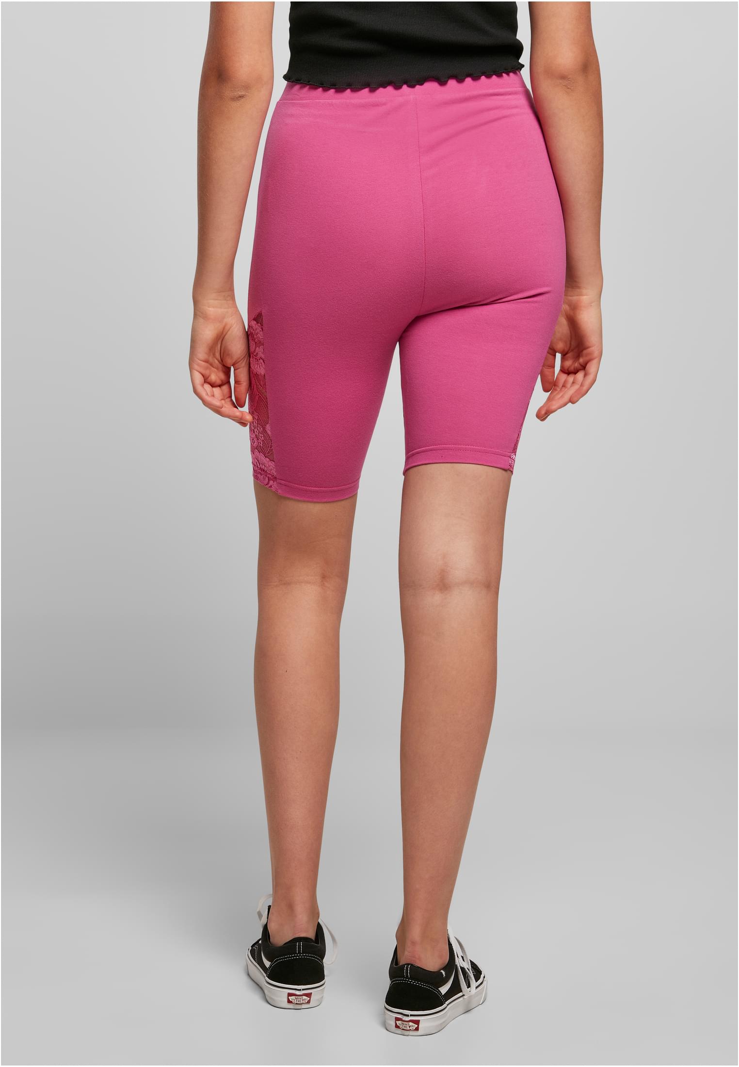 Ladies High Waist Lace Inset Cycle Shorts brightviolet 3XL - variant image 2