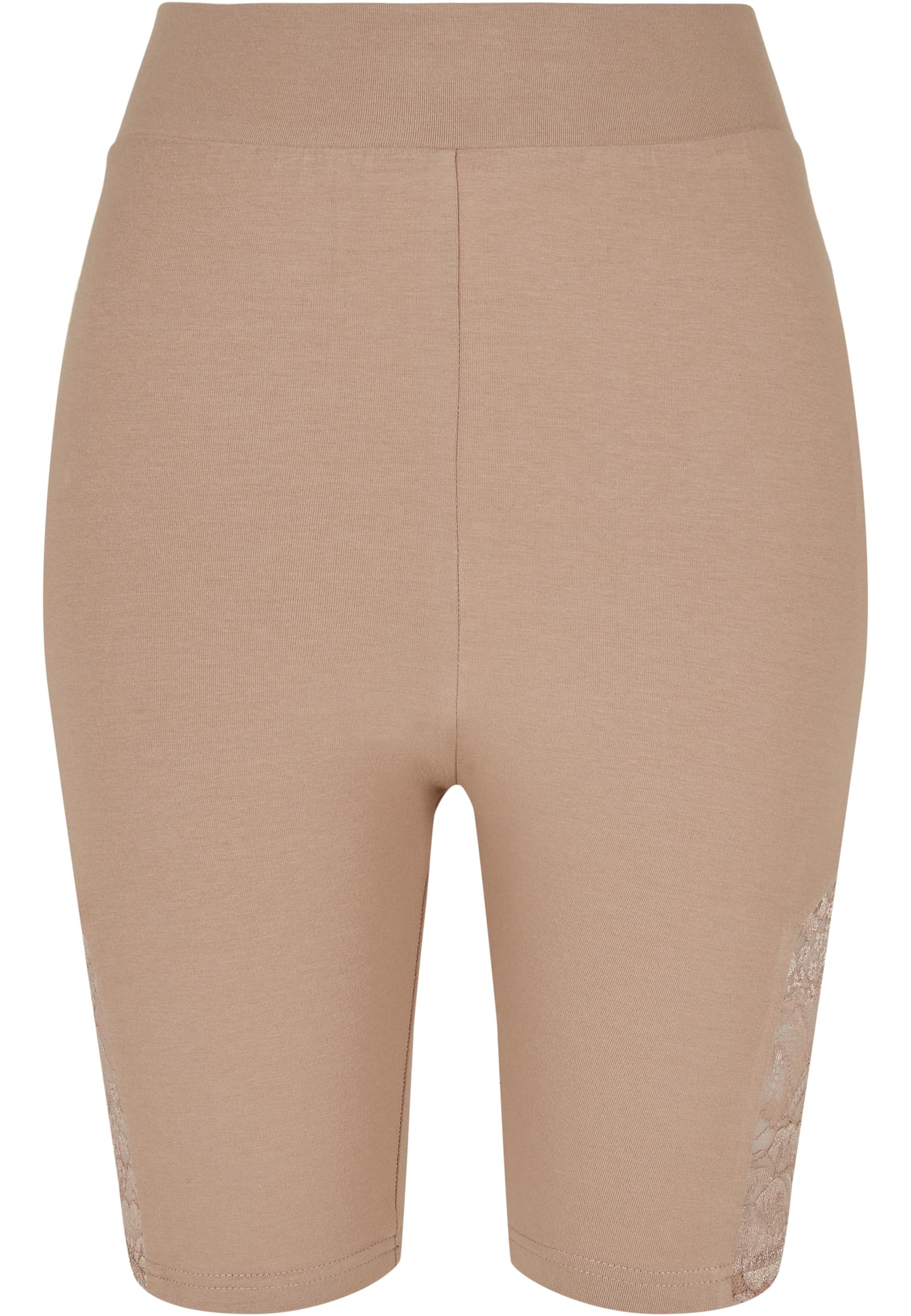 Ladies High Waist Lace Inset Cycle Shorts softtaupe 3XL - variant image 5