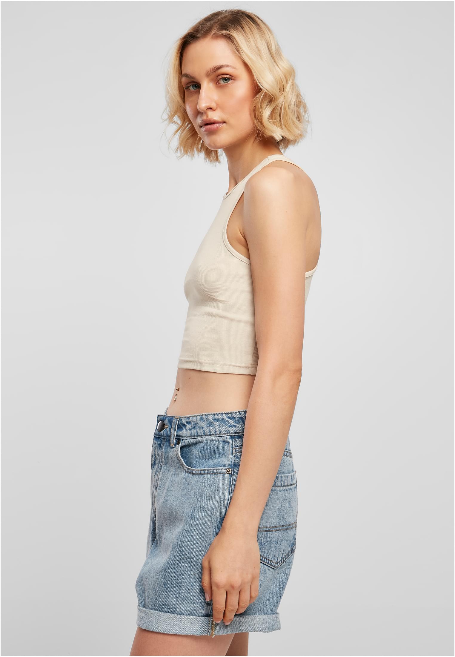レディース クロップド リブ トップ ソフトシーグラス 3XL
 - variant image 1