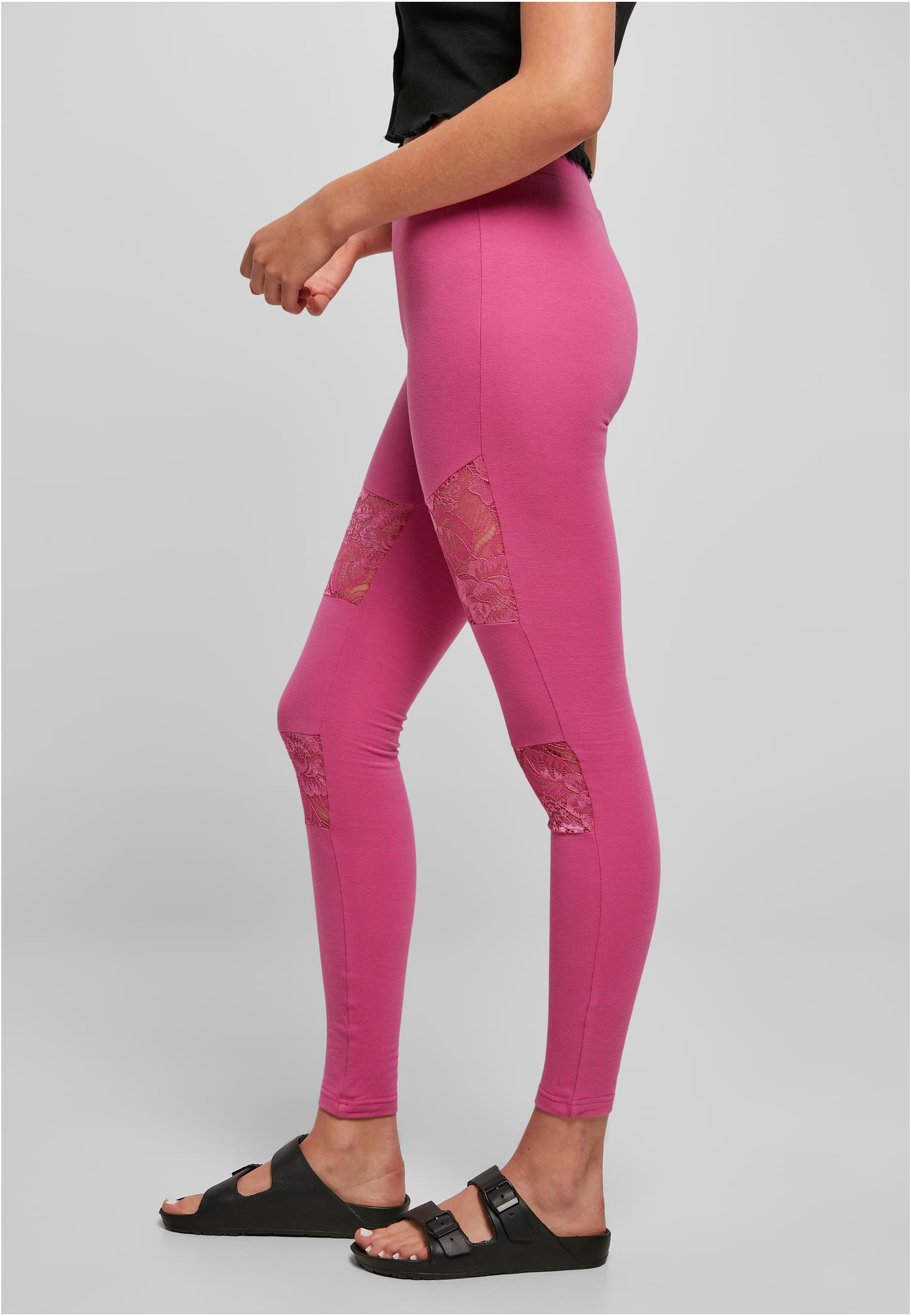 Ladies Laces Inset Leggings brightviolet 3XL - variant image 1