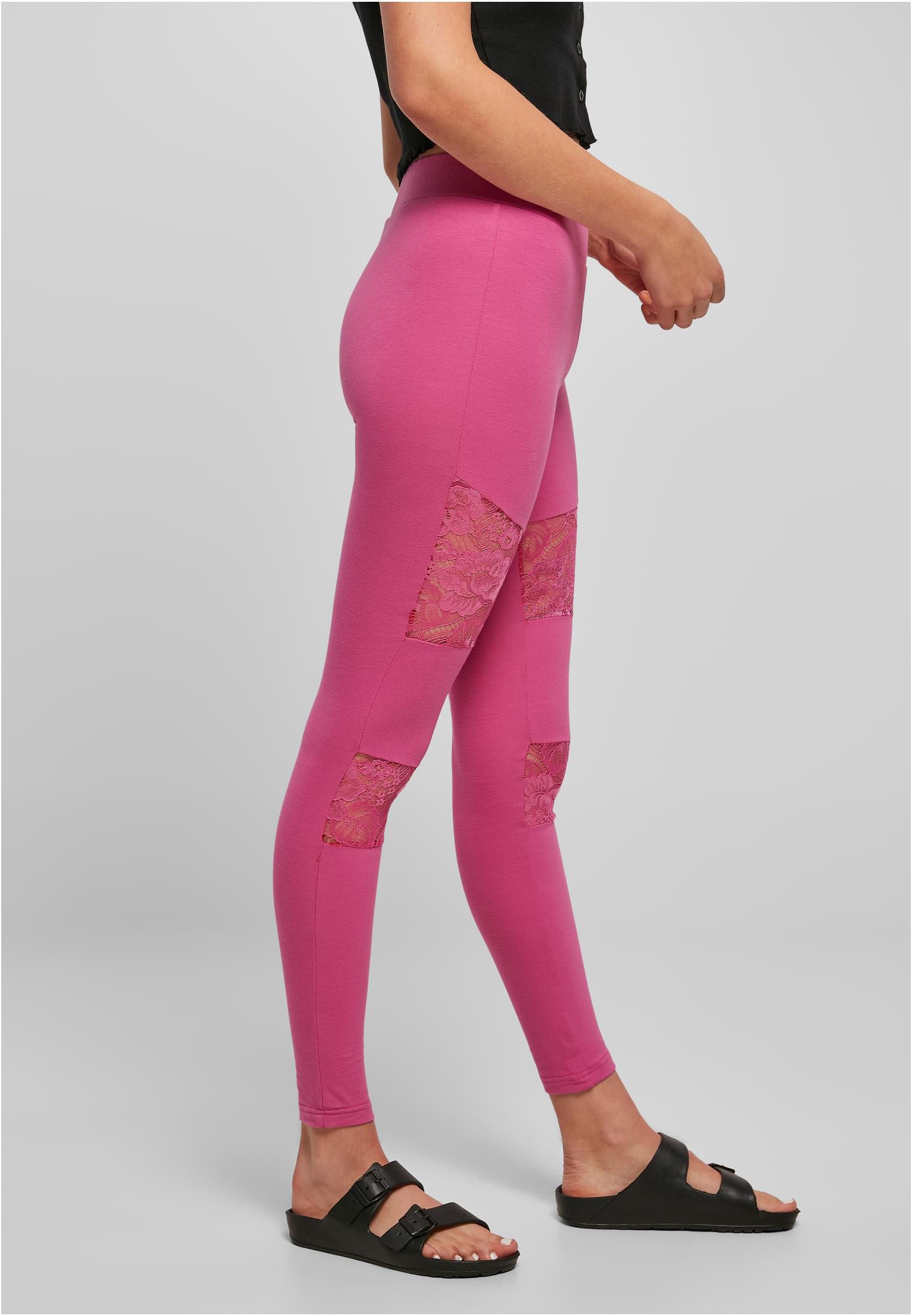 Ladies Laces Inset Leggings brightviolet 3XL - variant image 3