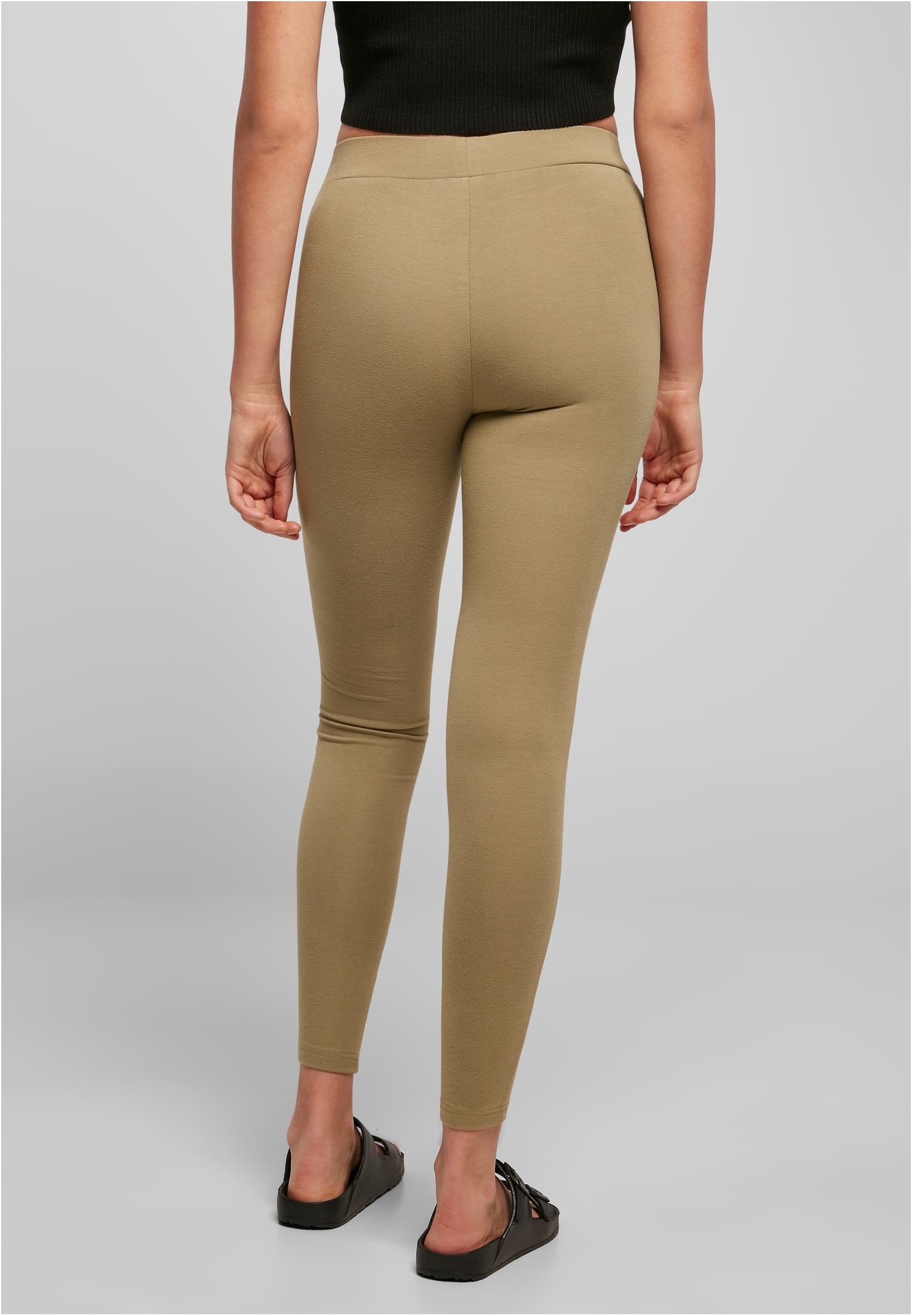 Ladies Laces Inset Leggings khaki 3XL - variant image 2
