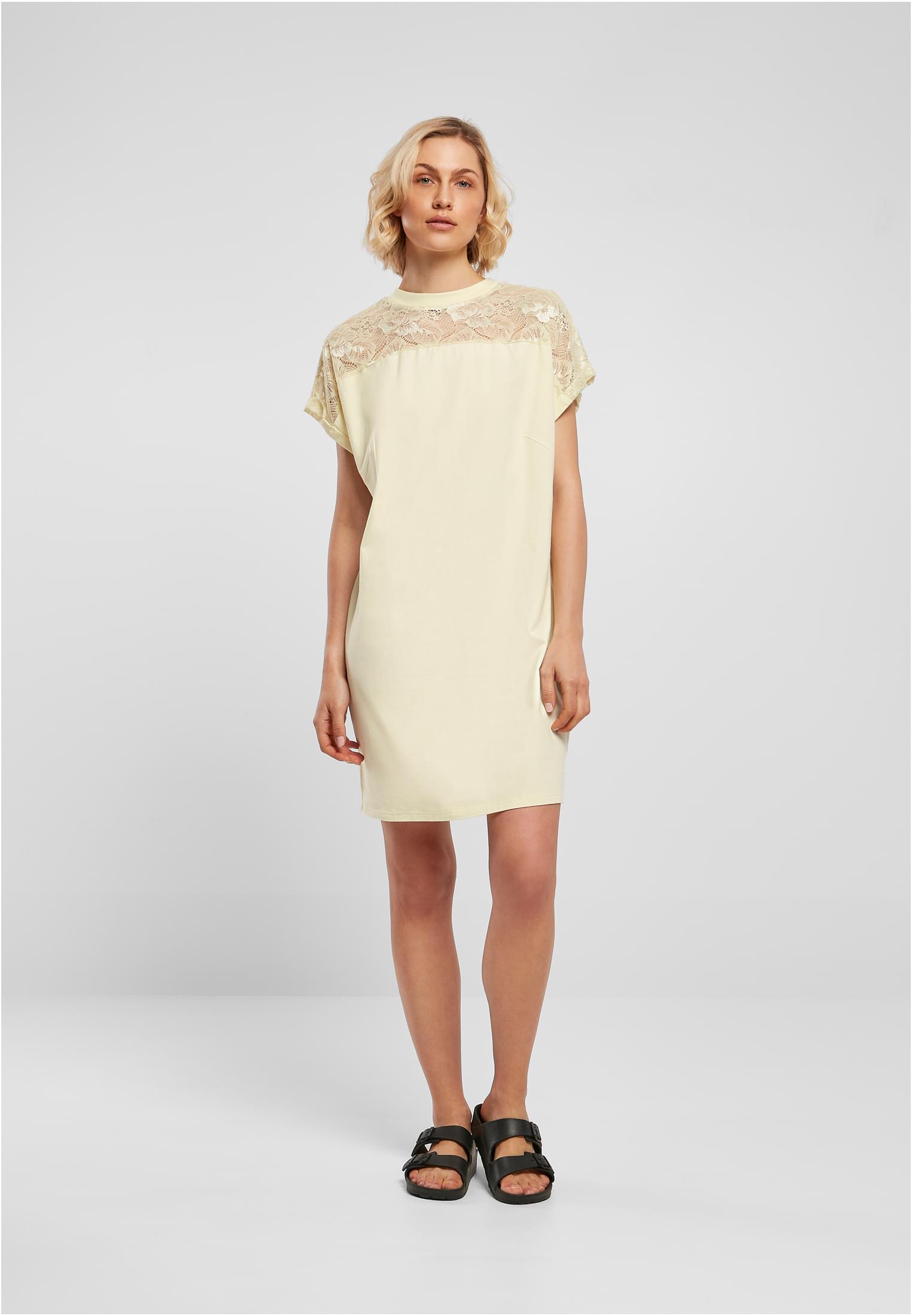 女士蕾丝T恤连衣裙 浅黄色 3XL
 - variant image 4