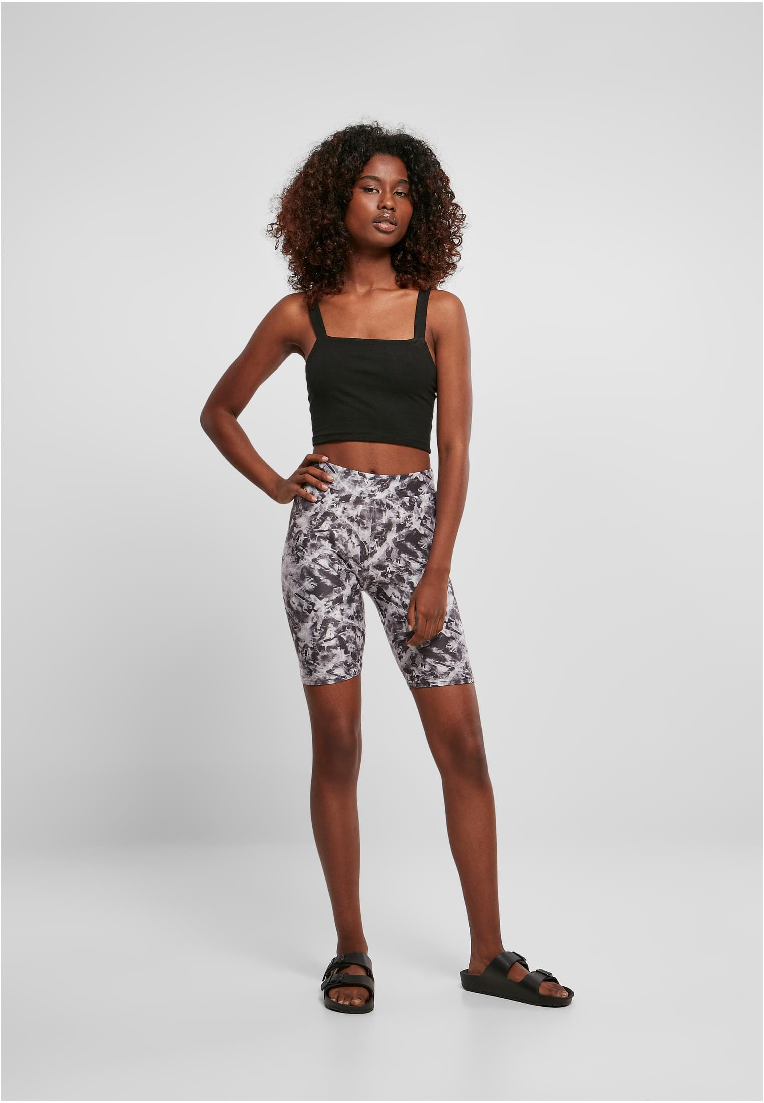 Ladies Soft AOP Cycle Shorts blackfading 3XL - variant image 4