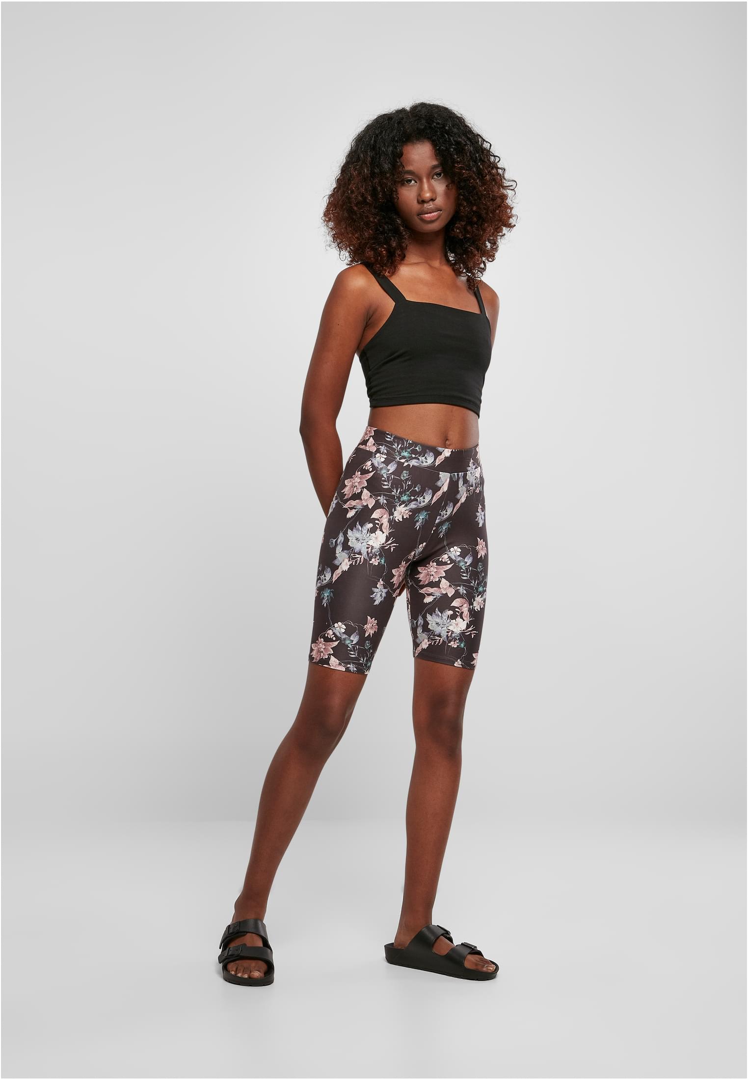Ladies Soft AOP Cycle Shorts blacksoftflower 3XL - variant image 4