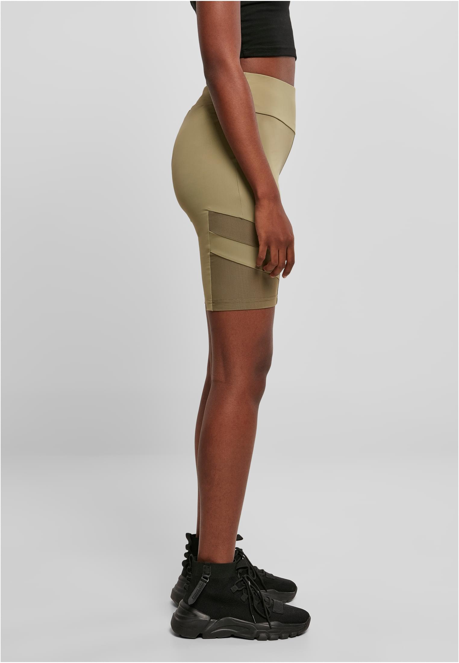Ladies High Waist Tech Mesh Cycle Shorts khaki 3XL - variant image 3