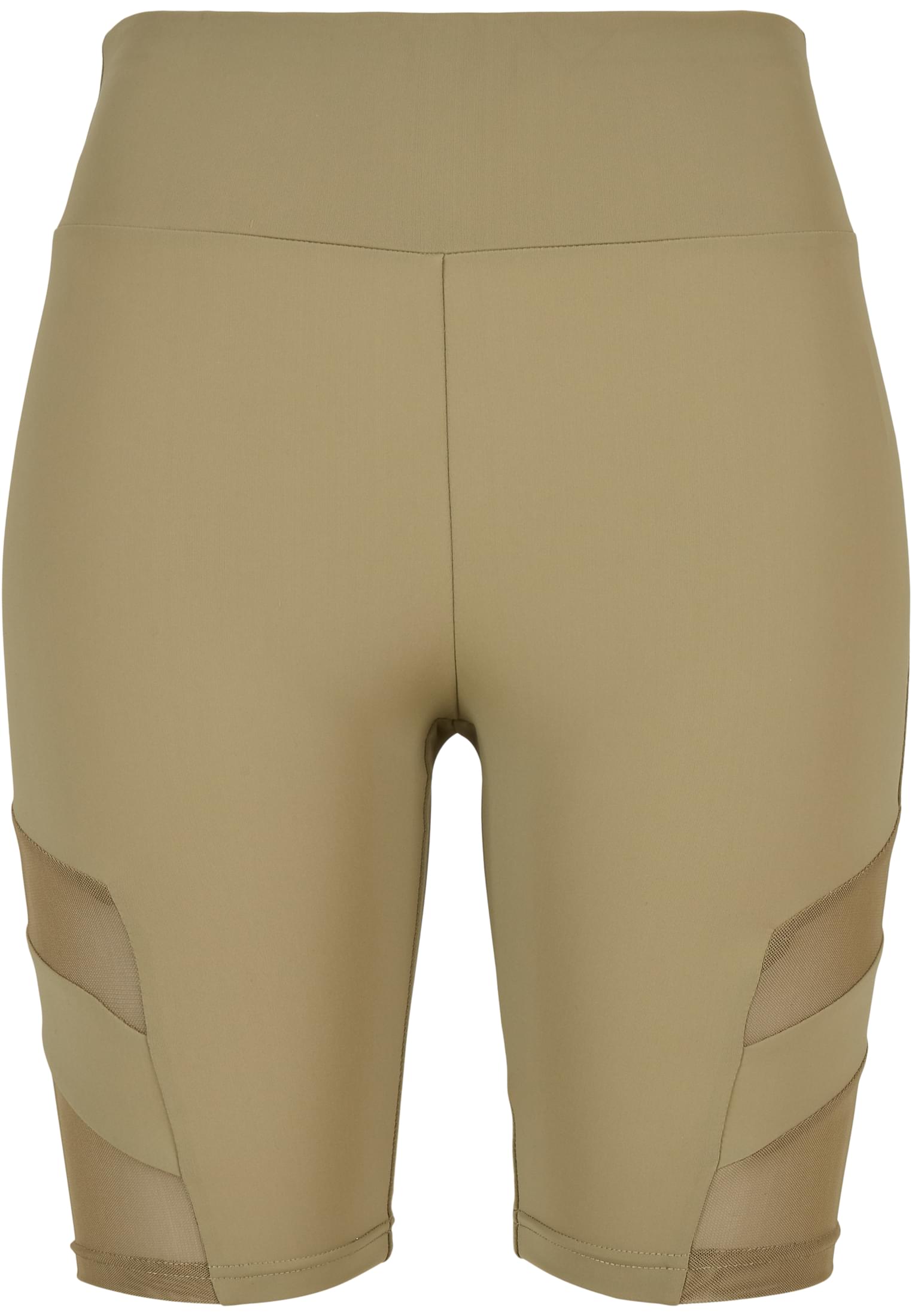 Ladies High Waist Tech Mesh Cycle Shorts khaki 3XL - variant image 5