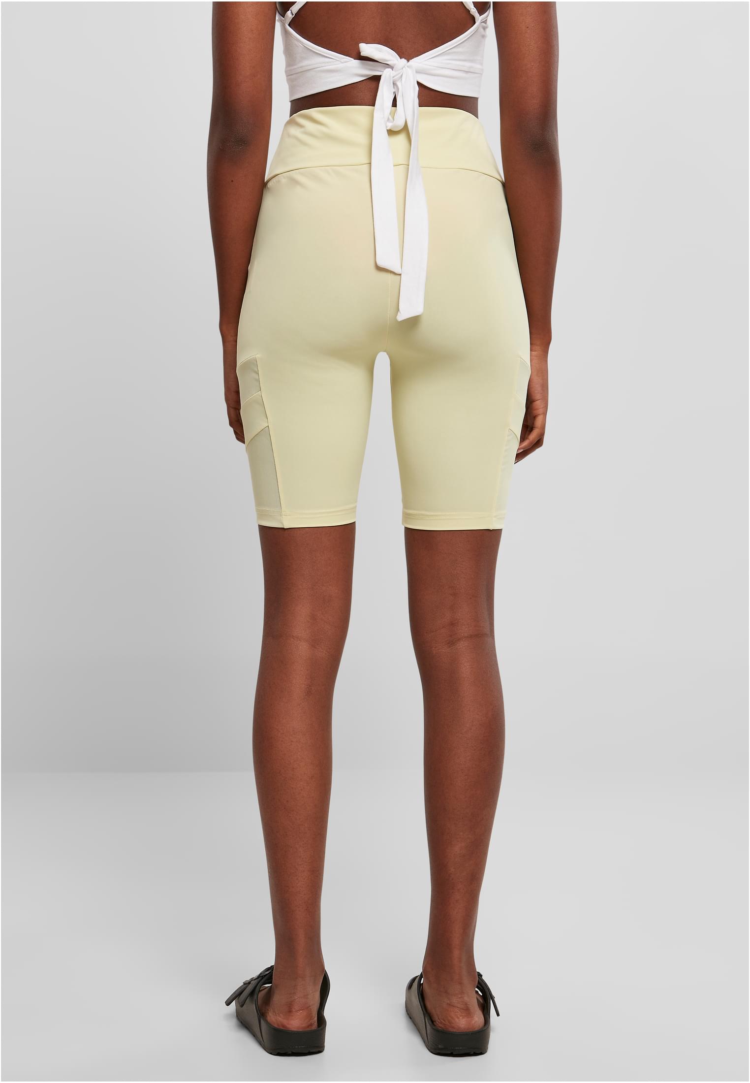Ladies High Waist Tech Mesh Cycle Shorts softyellow 3XL - variant image 2