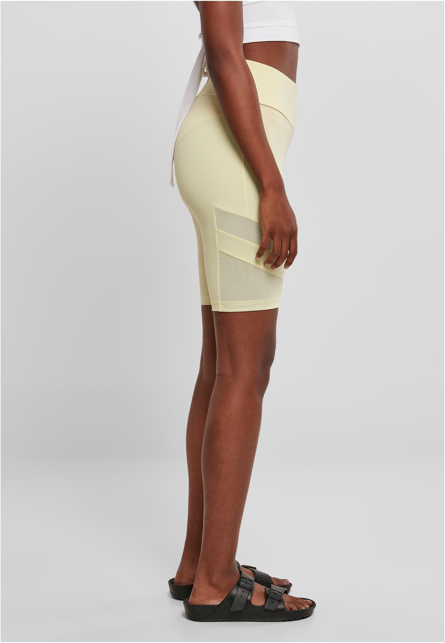 Ladies High Waist Tech Mesh Cycle Shorts softyellow 3XL - variant image 3