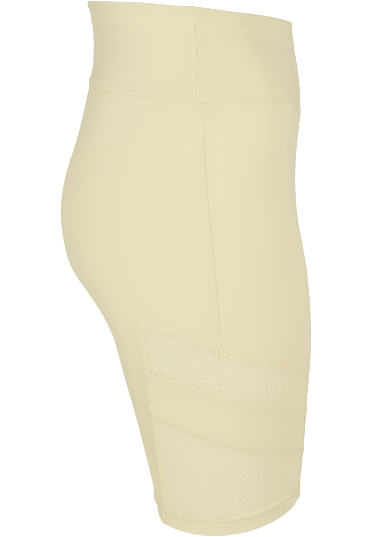 Ladies High Waist Tech Mesh Cycle Shorts softyellow 3XL - variant image 8