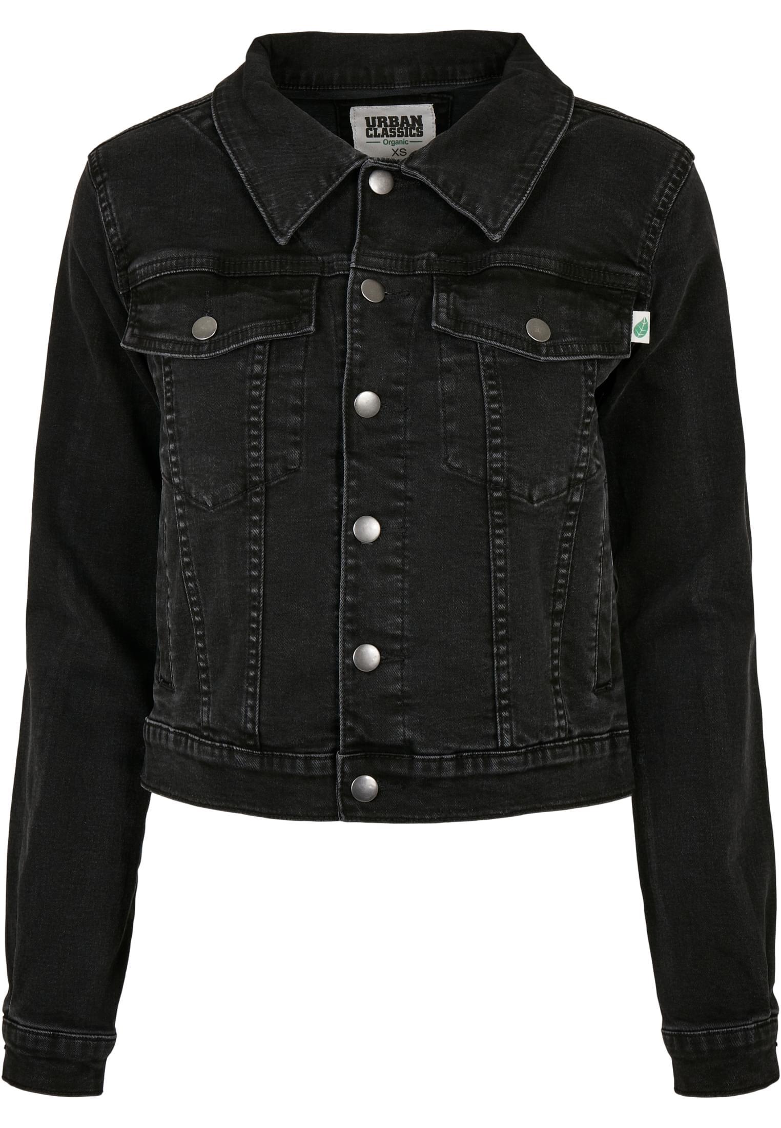 Ladies Organic Denim Jacket black washed 3XL - variant image 5