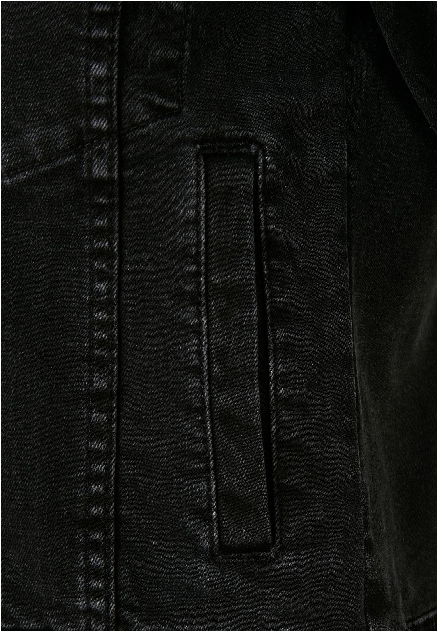 Ladies Organic Denim Jacket black washed 3XL - variant image 11