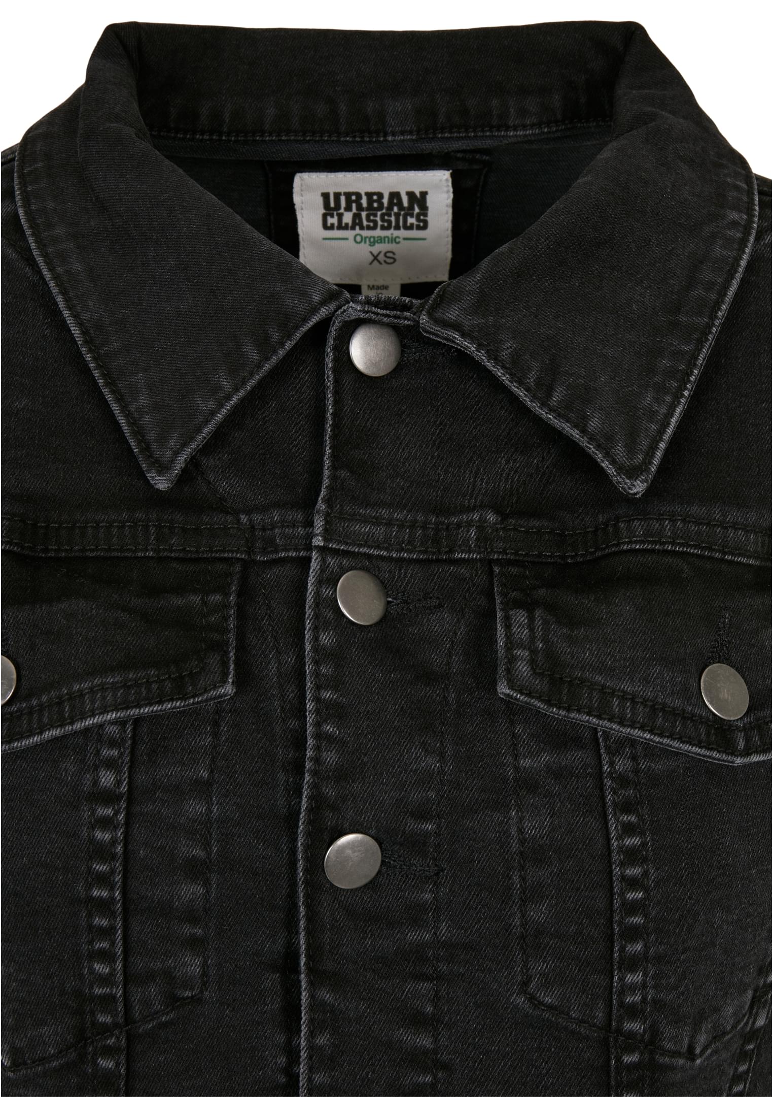 Ladies Organic Denim Jacket black washed 3XL - variant image 7