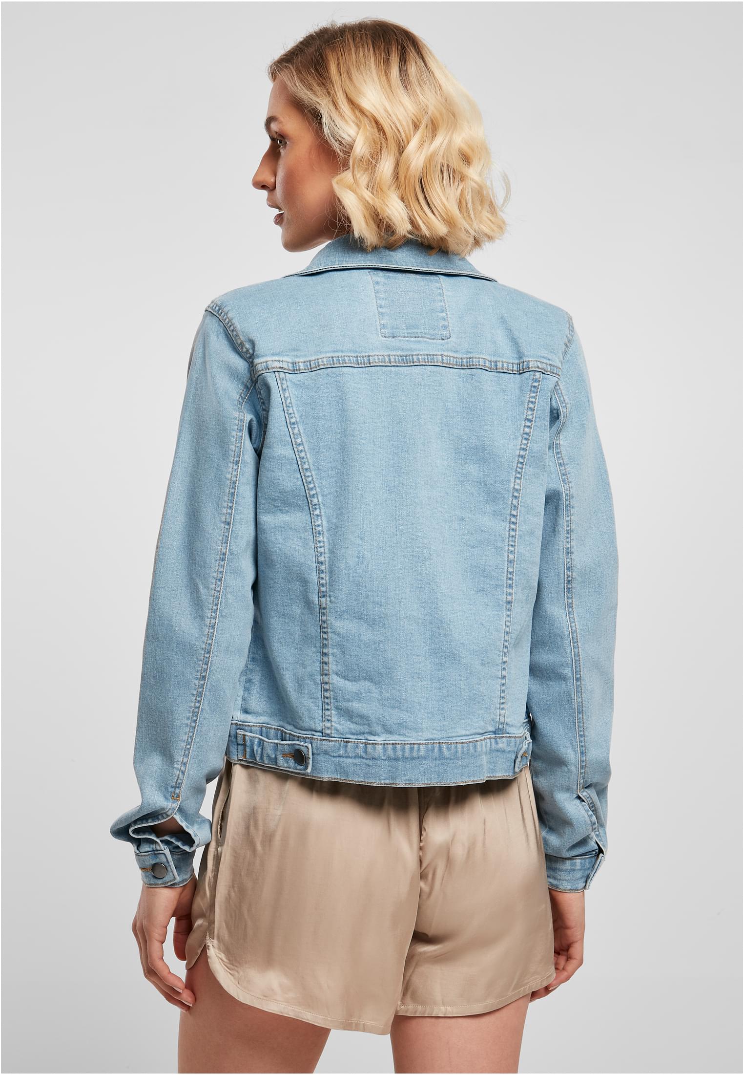 Ladies Organic Denim Jacket clearblue bleached 3XL - variant image 2