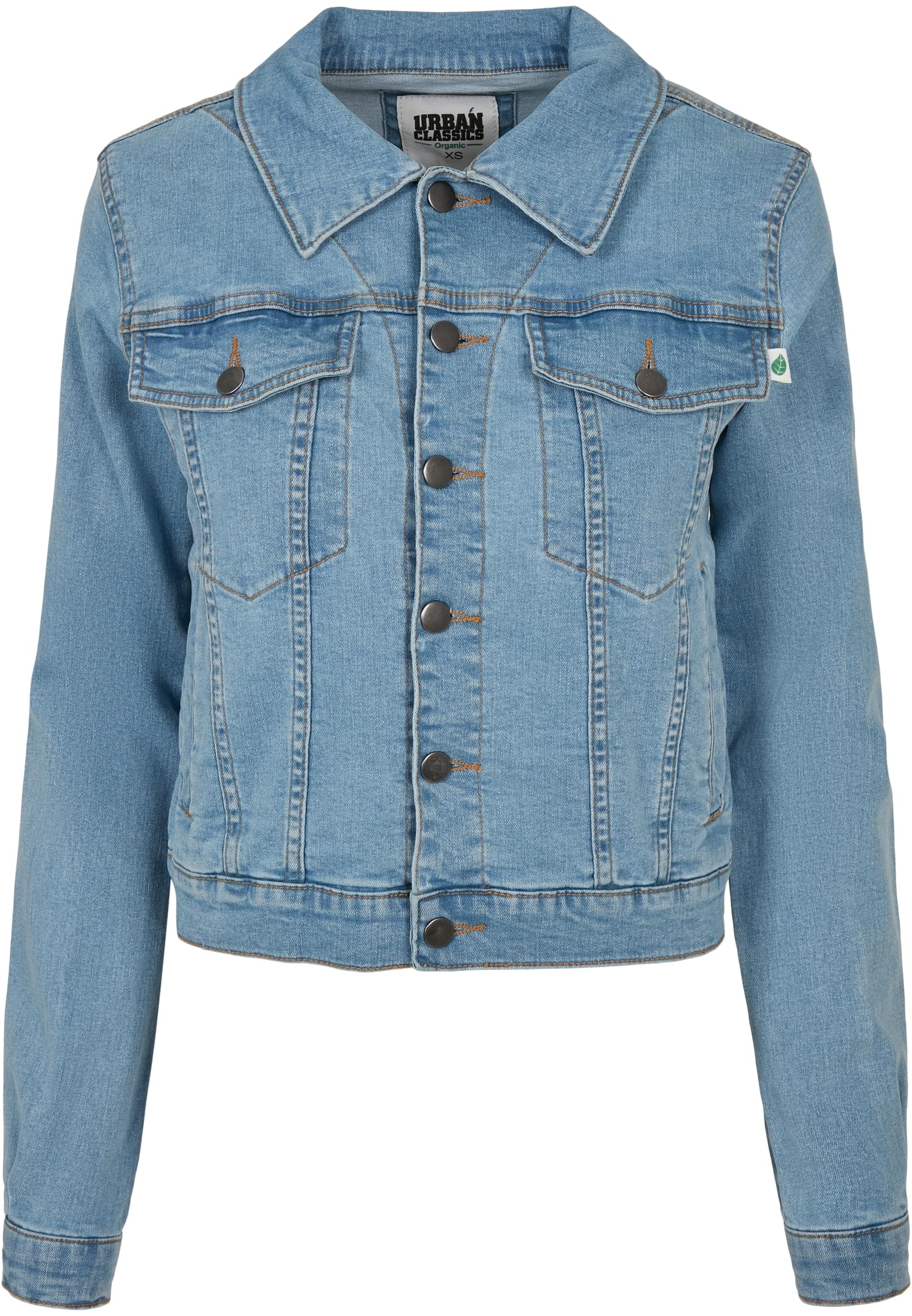 Ladies Organic Denim Jacket clearblue bleached 3XL - variant image 5