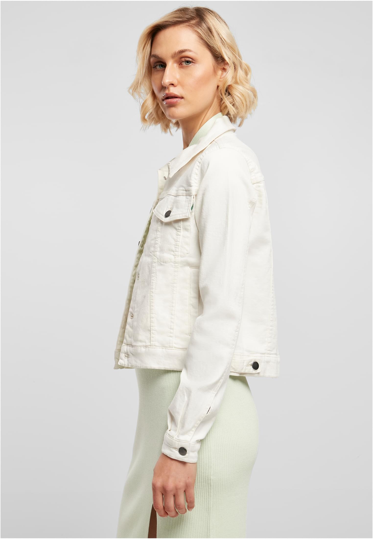 Ladies Organic Denim Jacket offwhite raw 3XL - variant image 1
