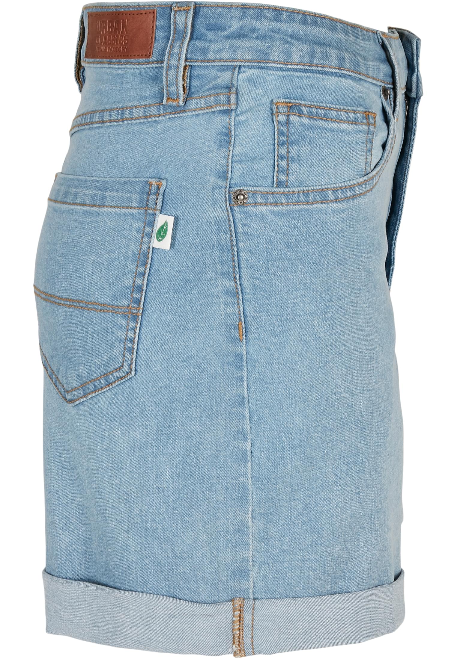 Ladies Organic Stretch Denim 5 Pocket Shorts clearblue bleached 26 - variant image 8